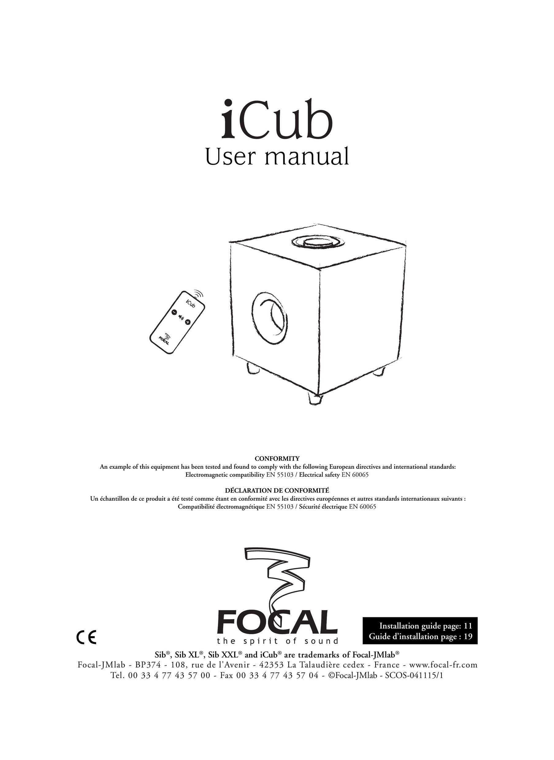 Focal Sib Speaker User Manual