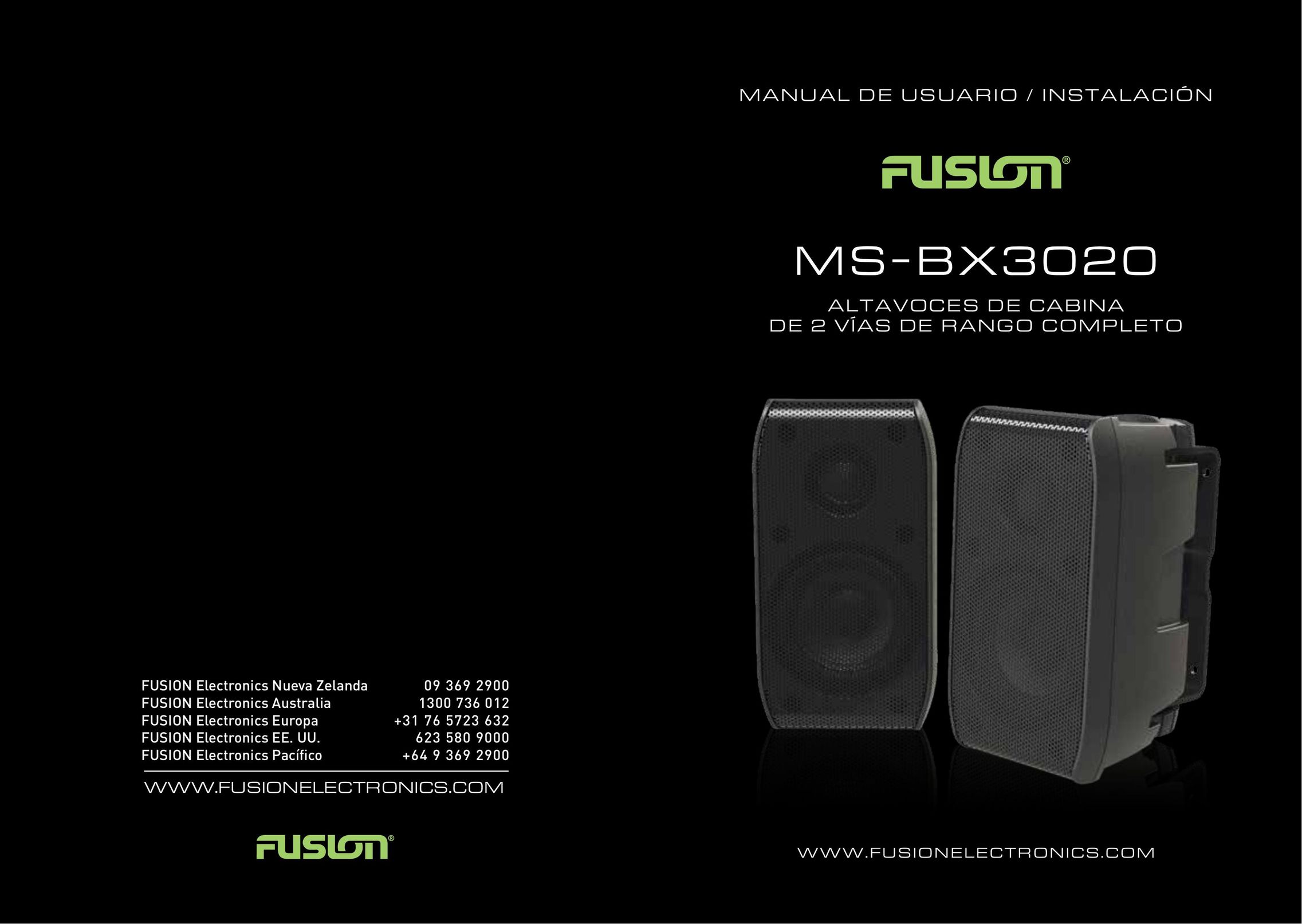 Fusion MS-BX3020 Speaker User Manual