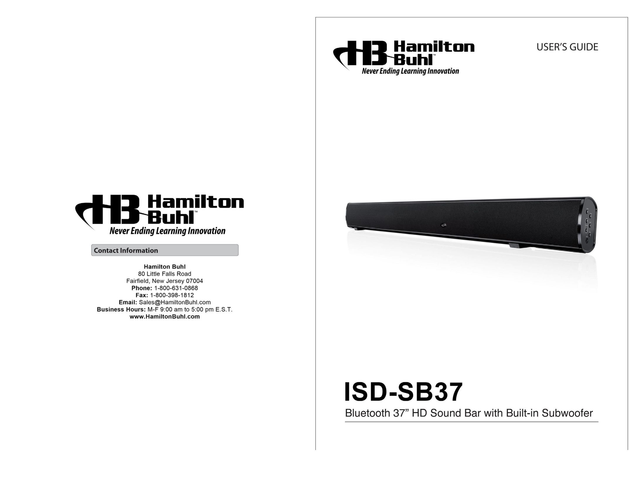 Hamilton Electronics ISD-SB37 Speaker User Manual