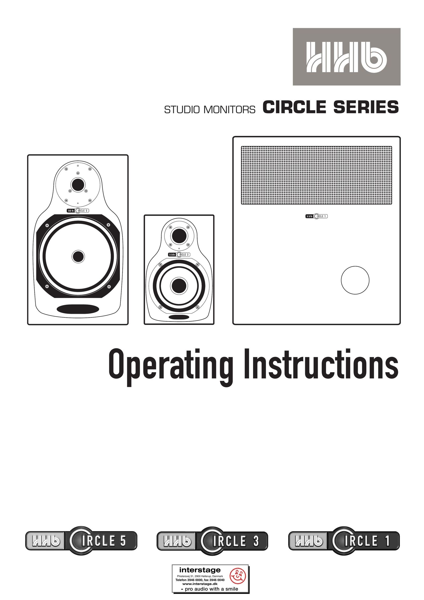 HHB comm CIRCLE SERIES Speaker User Manual
