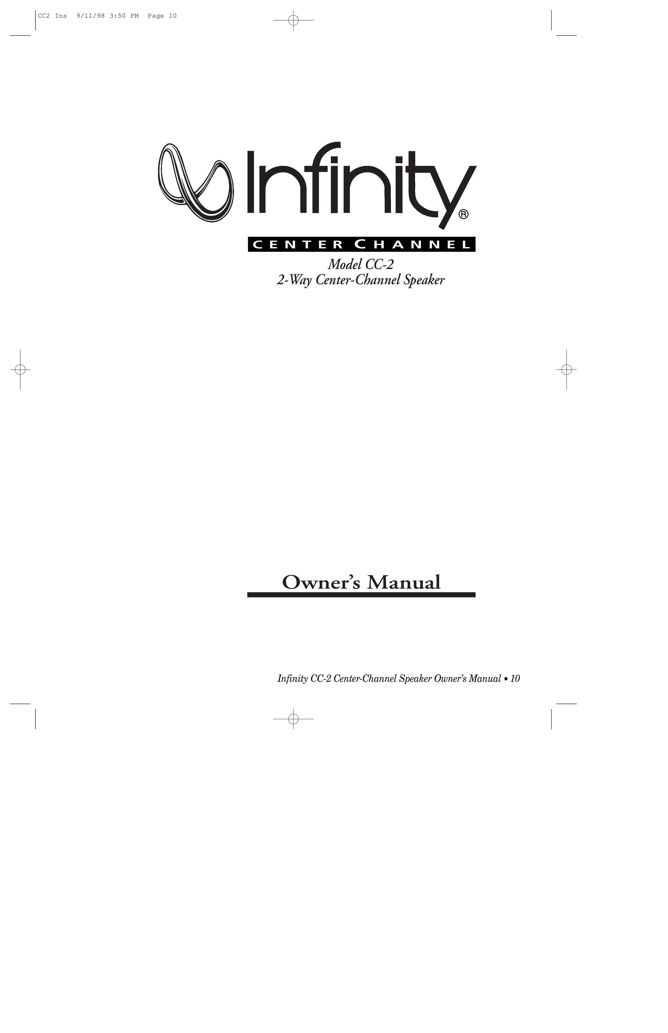 Infinity CC-2 Speaker User Manual