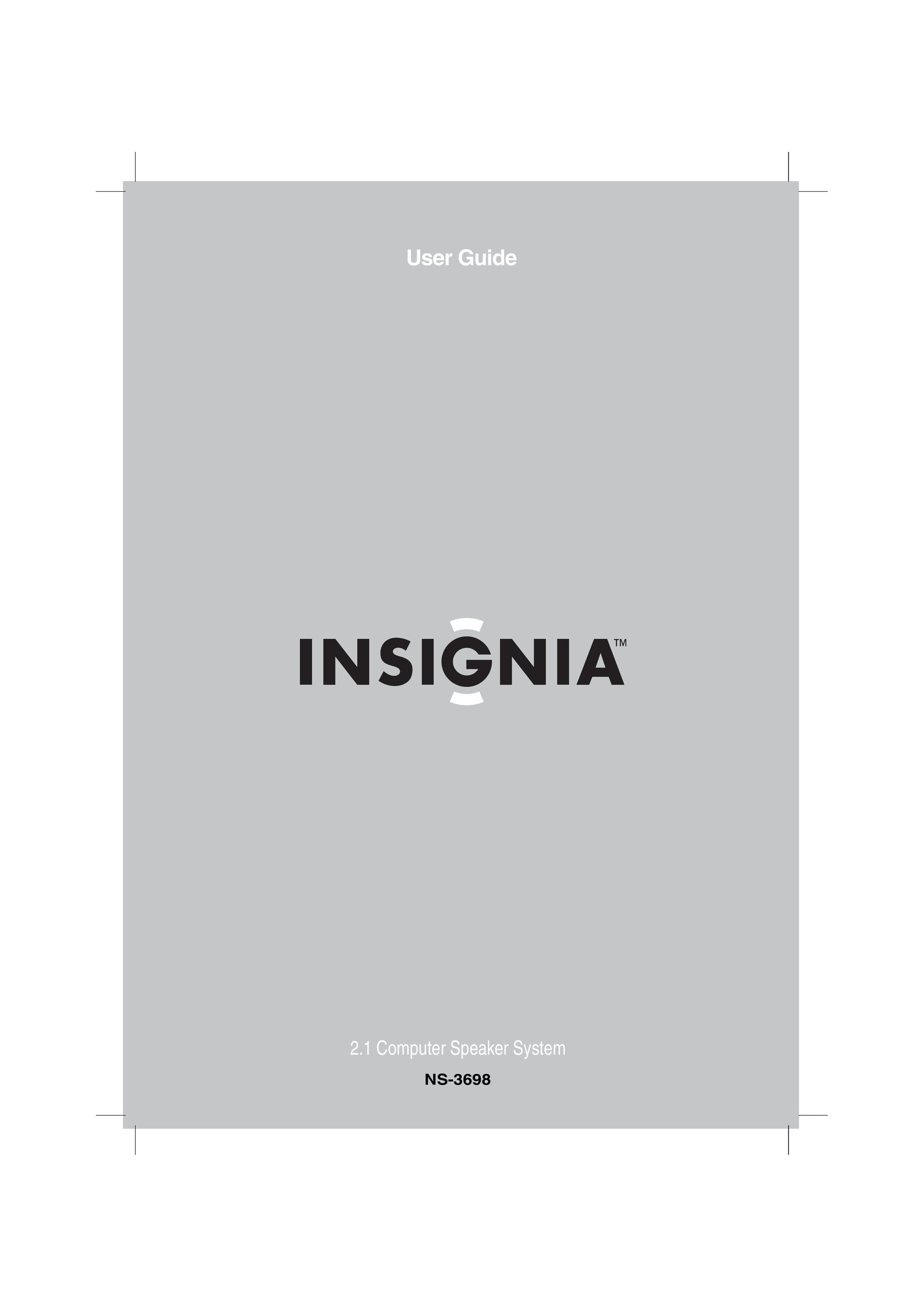 Insignia NS-3698 Speaker User Manual