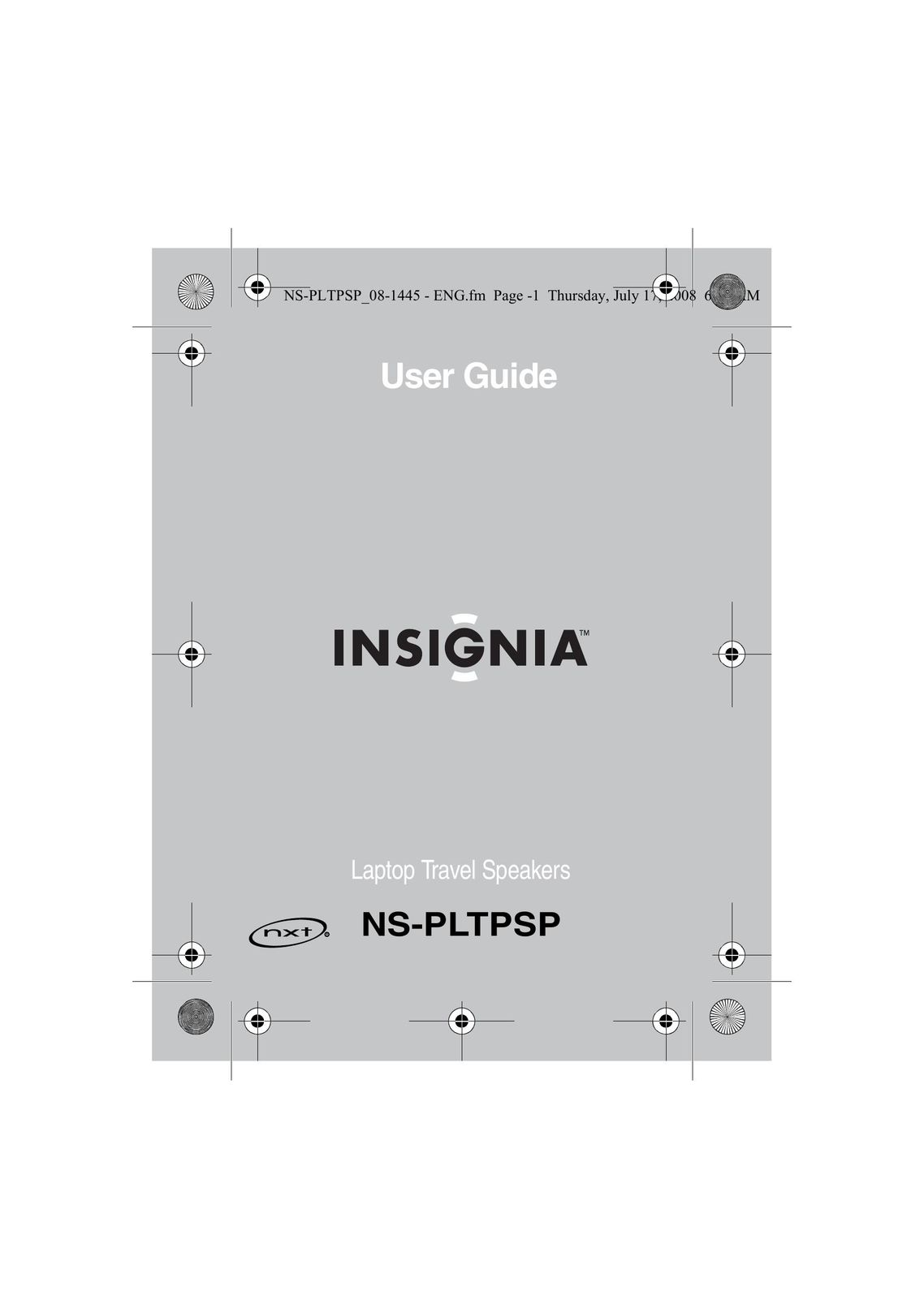 Insignia NS-PLTPSP Speaker User Manual