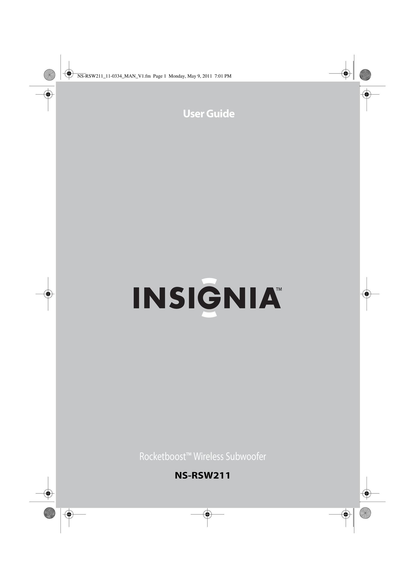 Insignia NS-RSW211 Speaker User Manual