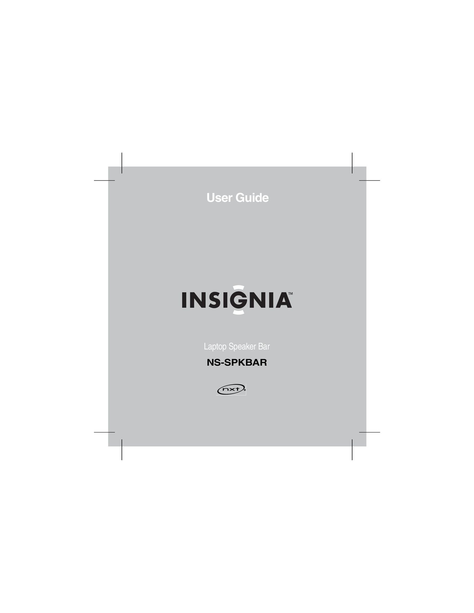 Insignia NS-SPKBAR Speaker User Manual