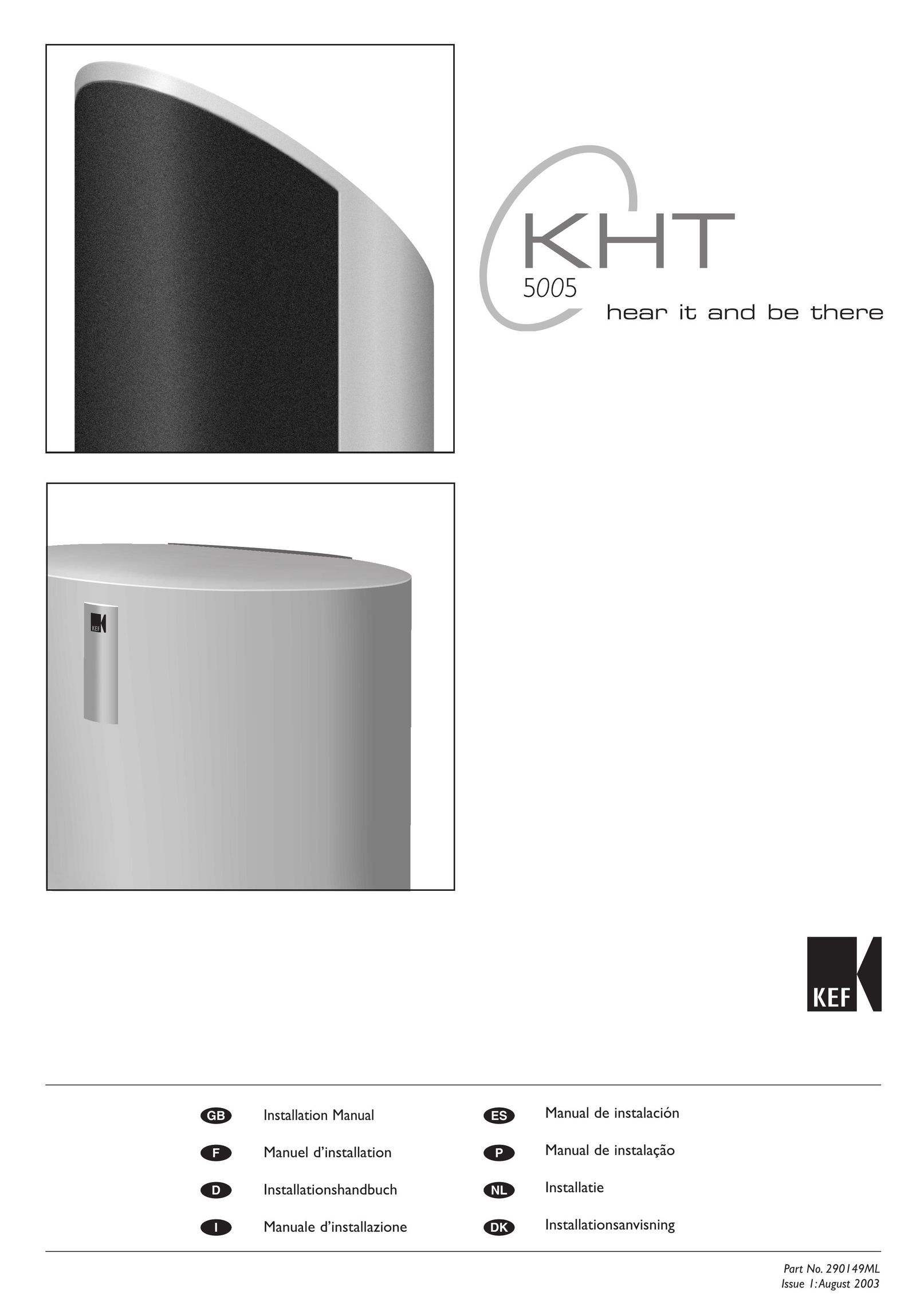 KEF Audio 290149ML Speaker User Manual
