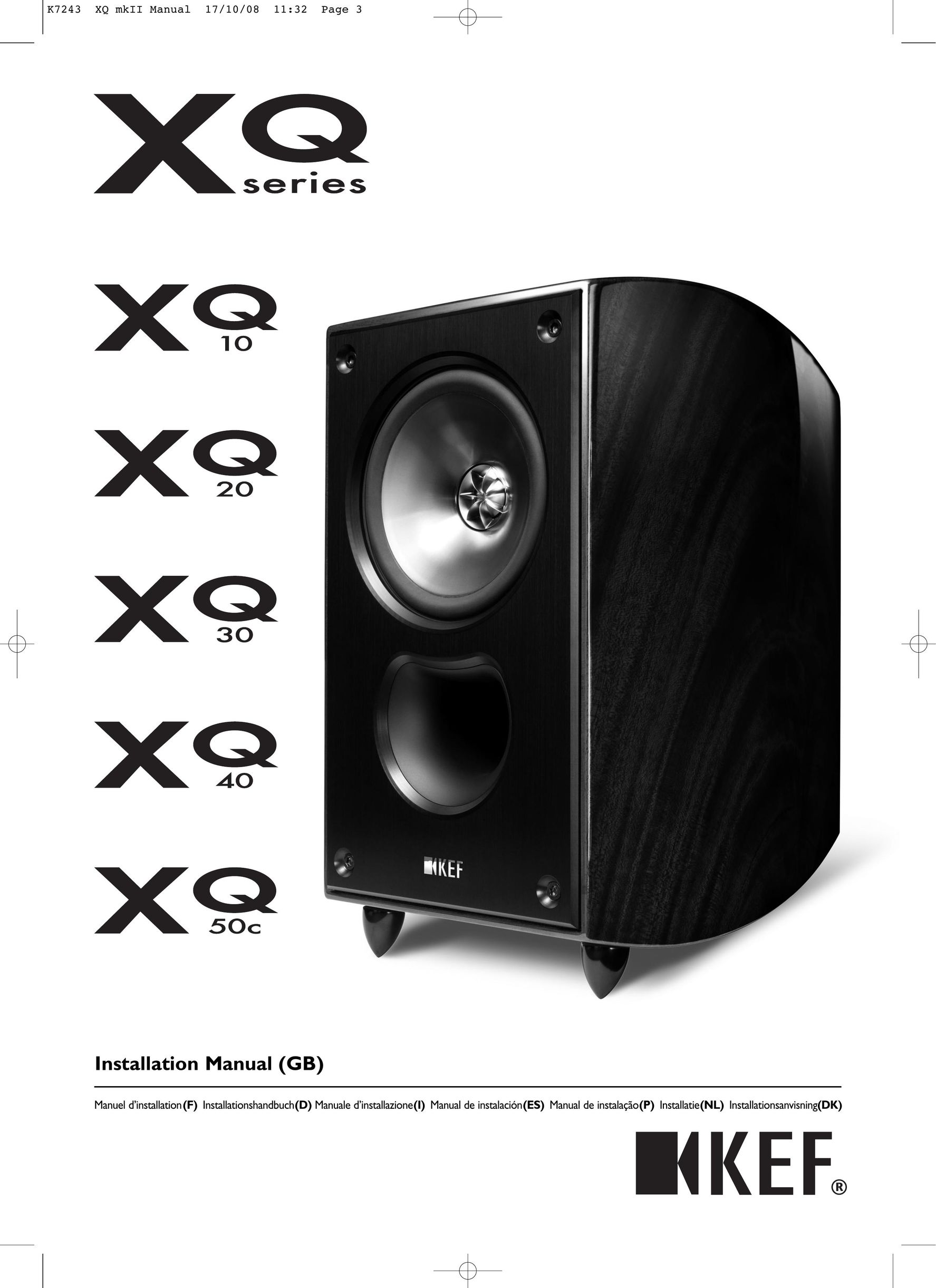 KEF Audio XQ50C Speaker User Manual