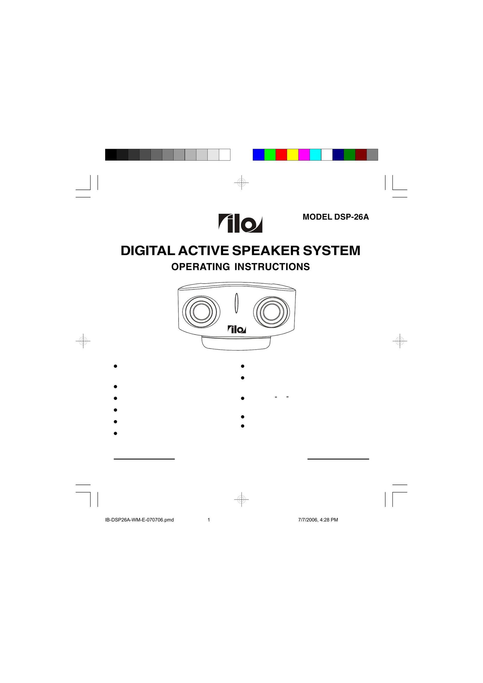 Lenoxx Electronics DSP-26A Speaker User Manual
