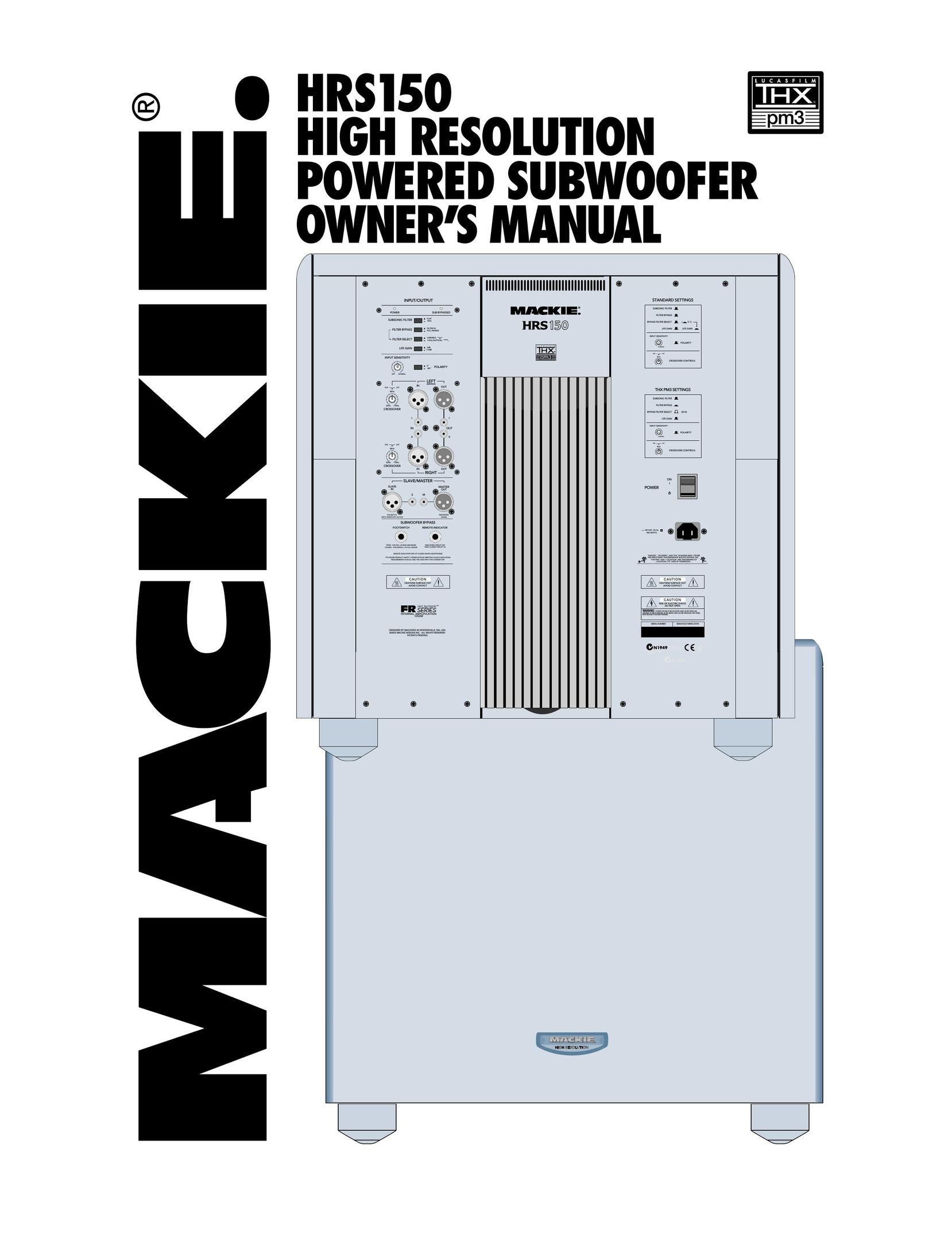 Mackie HRS150 Speaker User Manual