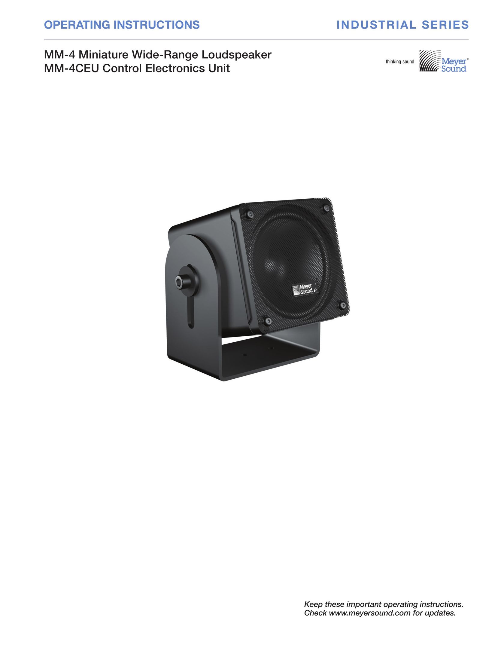 Meyer Sound MM-4CEU Speaker User Manual