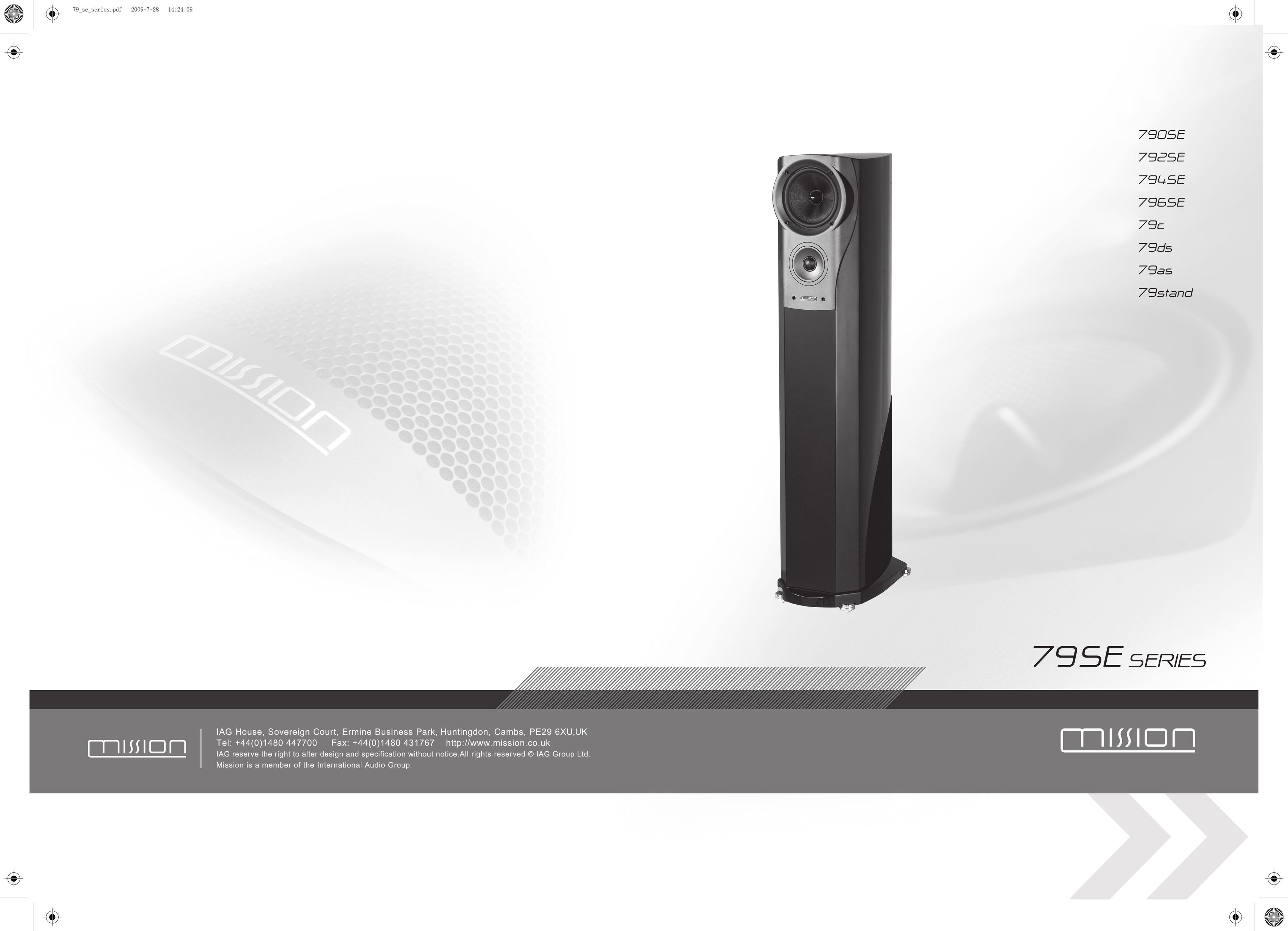 Mission 790SE Speaker User Manual