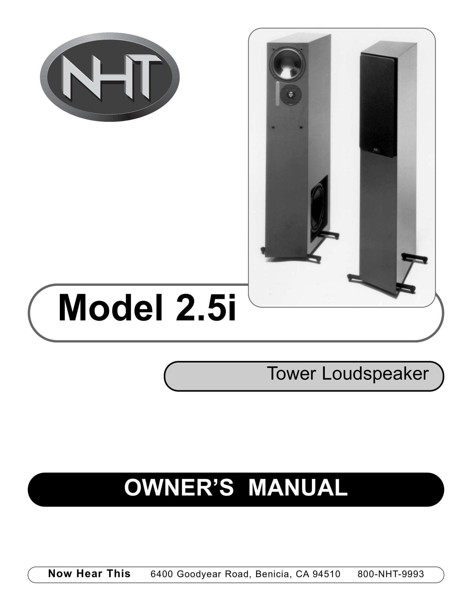NHT 2.5i Speaker User Manual