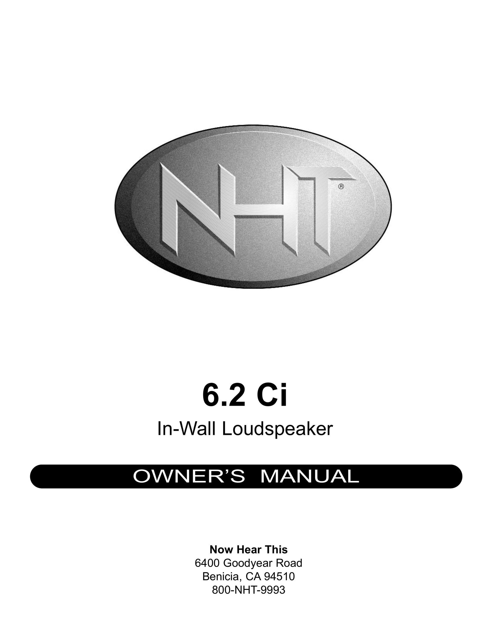 NHT 6.2 Ci Speaker User Manual
