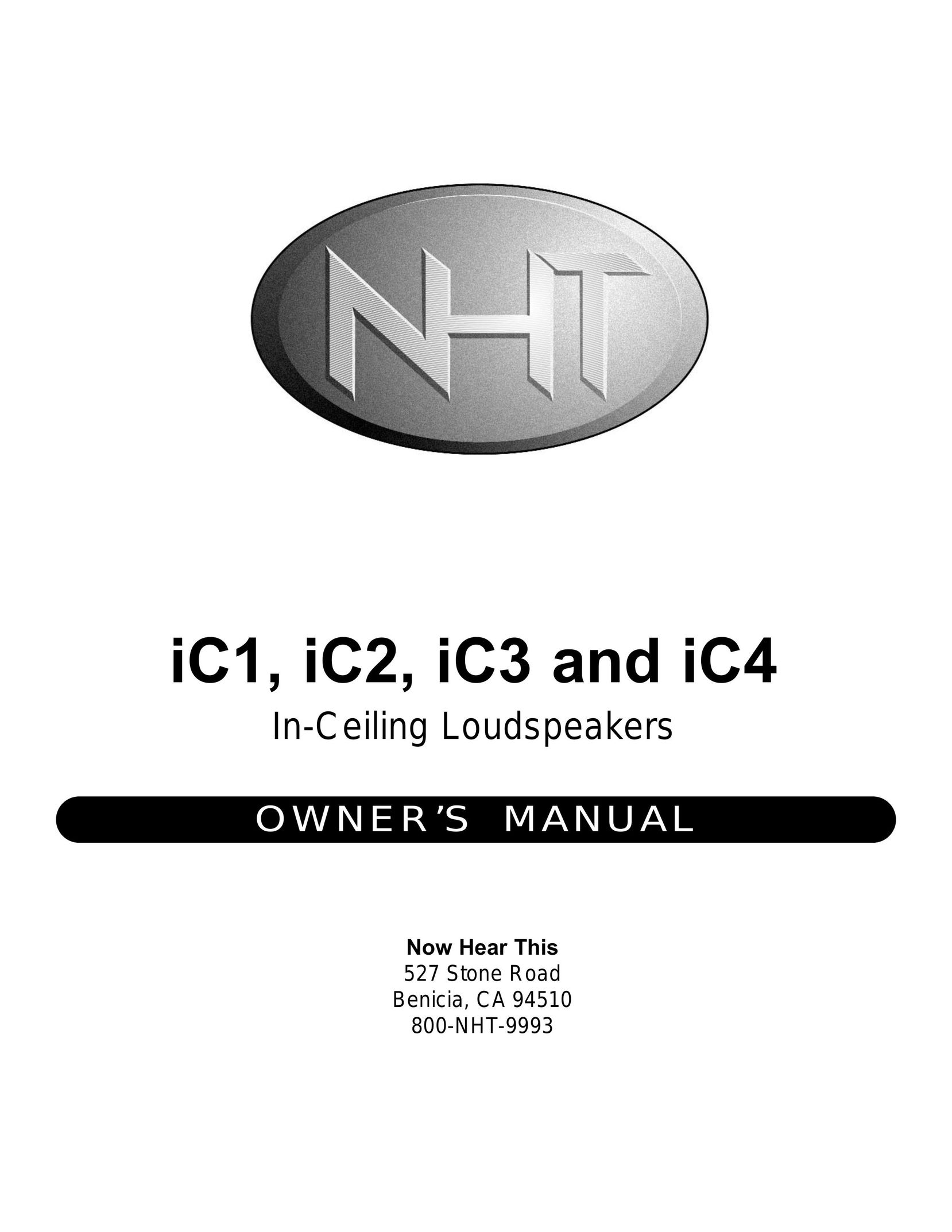 NHT iC1 Speaker User Manual