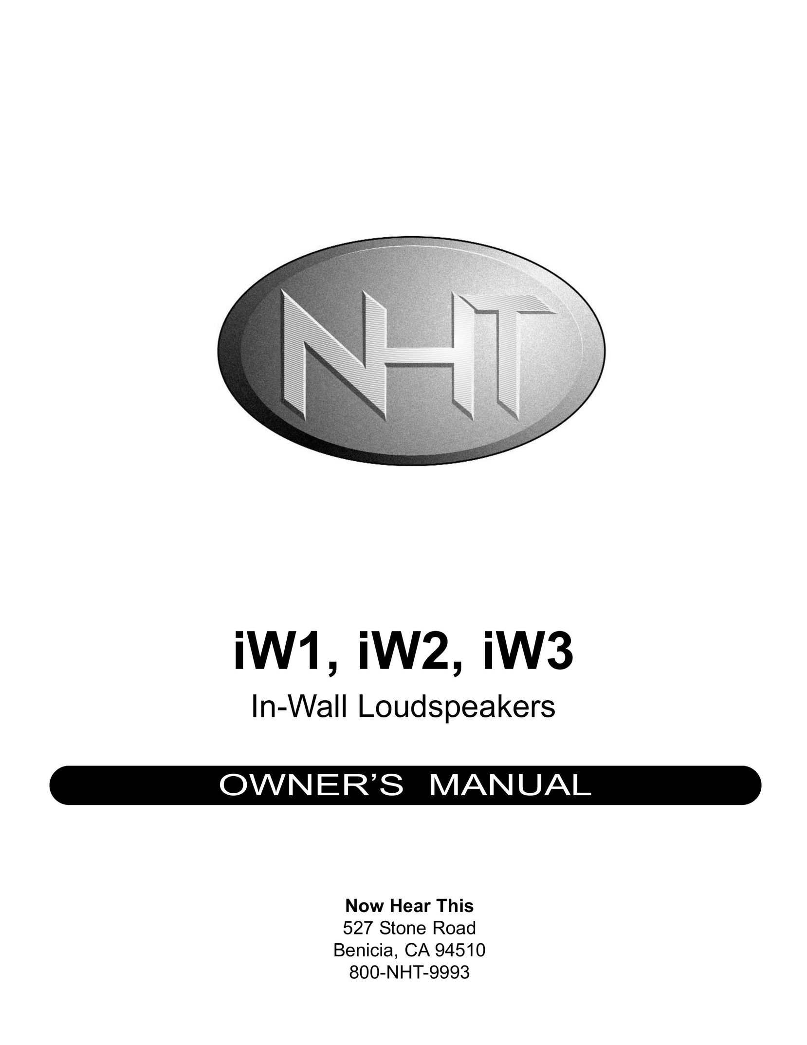 NHT IW2 Speaker User Manual