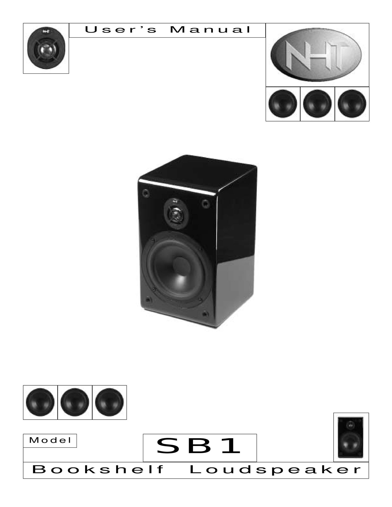 NHT SB 1 Speaker User Manual