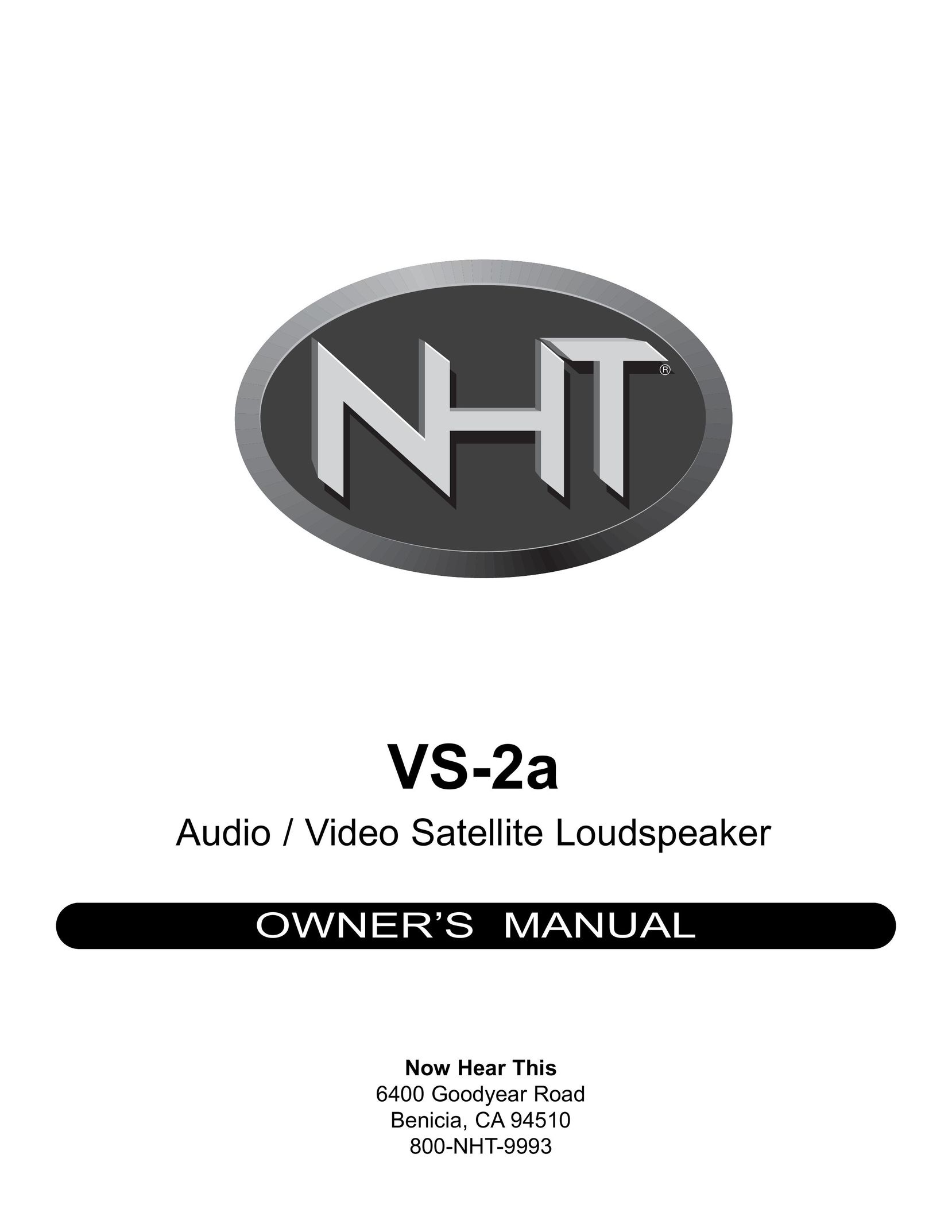 NHT VS-2a Speaker User Manual