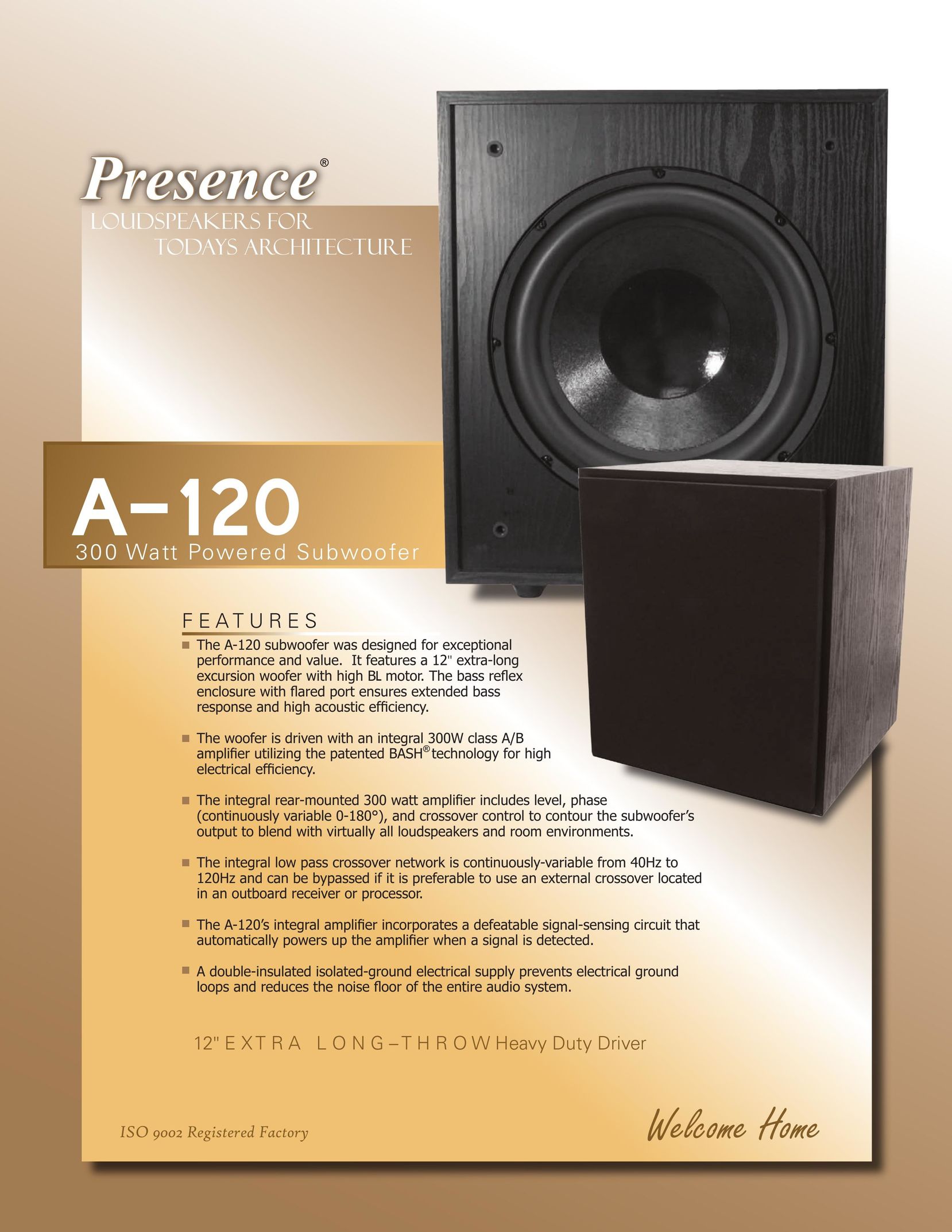 OEM Systems A-120 Speaker User Manual