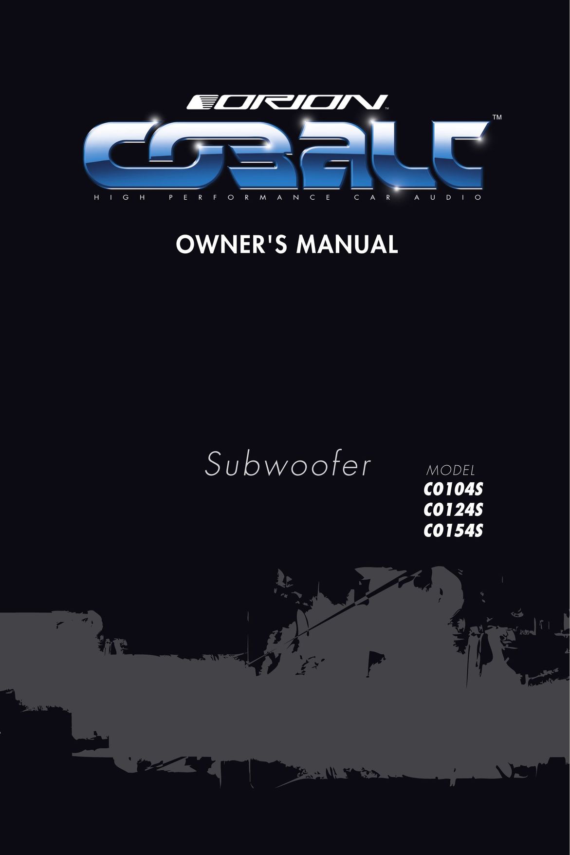 Orion Car Audio CO104S Speaker User Manual
