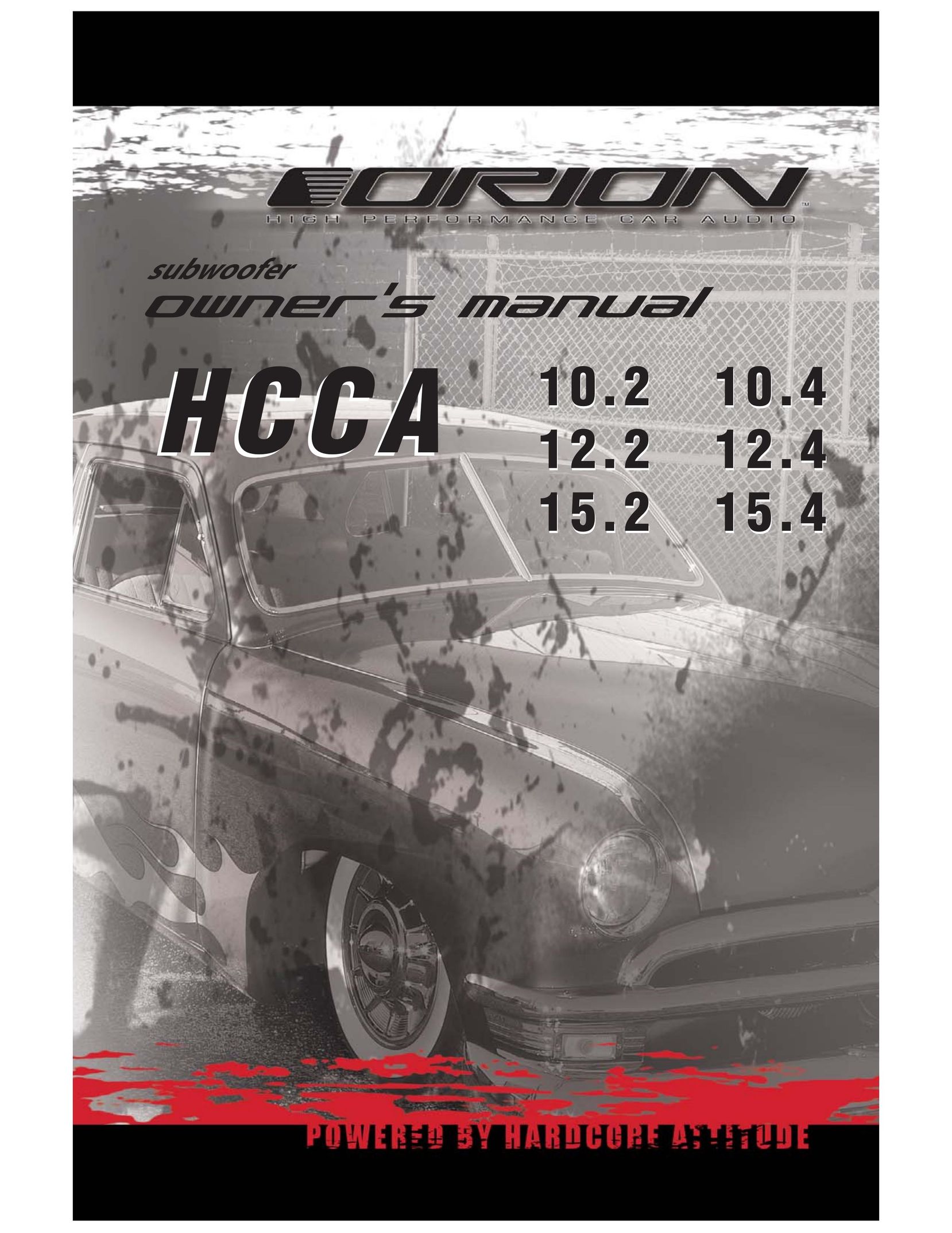 Orion Car Audio HCCA 15.4 Speaker User Manual