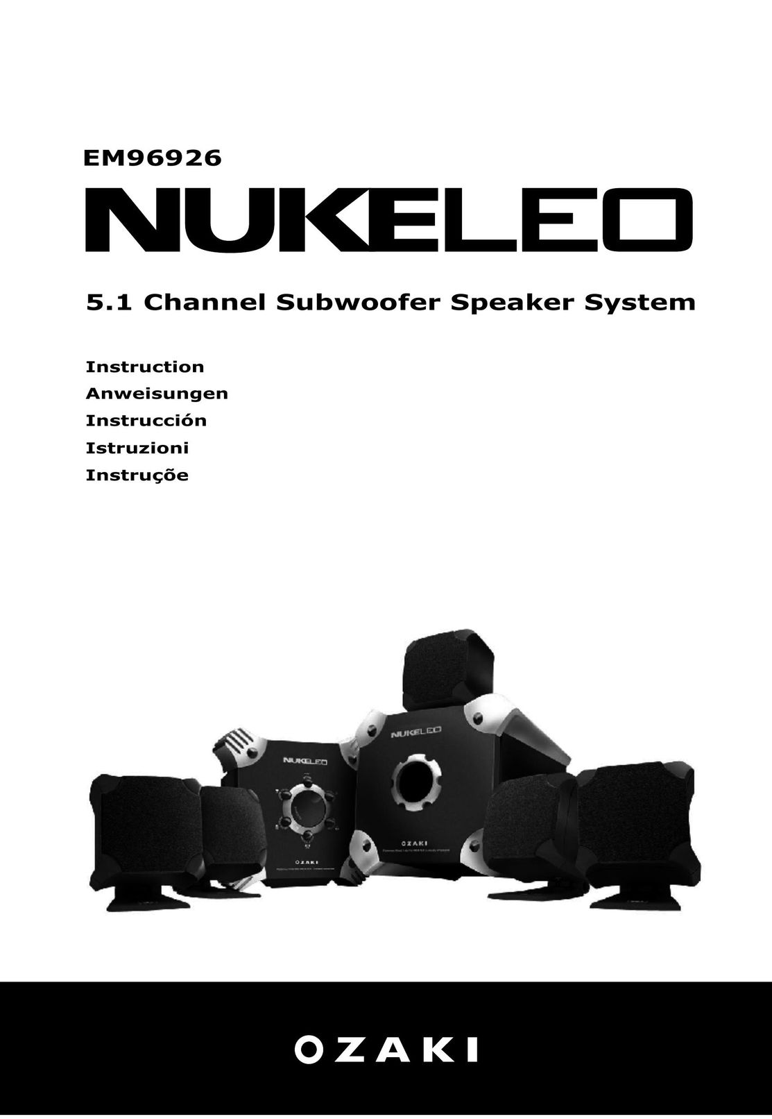 Ozaki Worldwide EM96926 Speaker User Manual