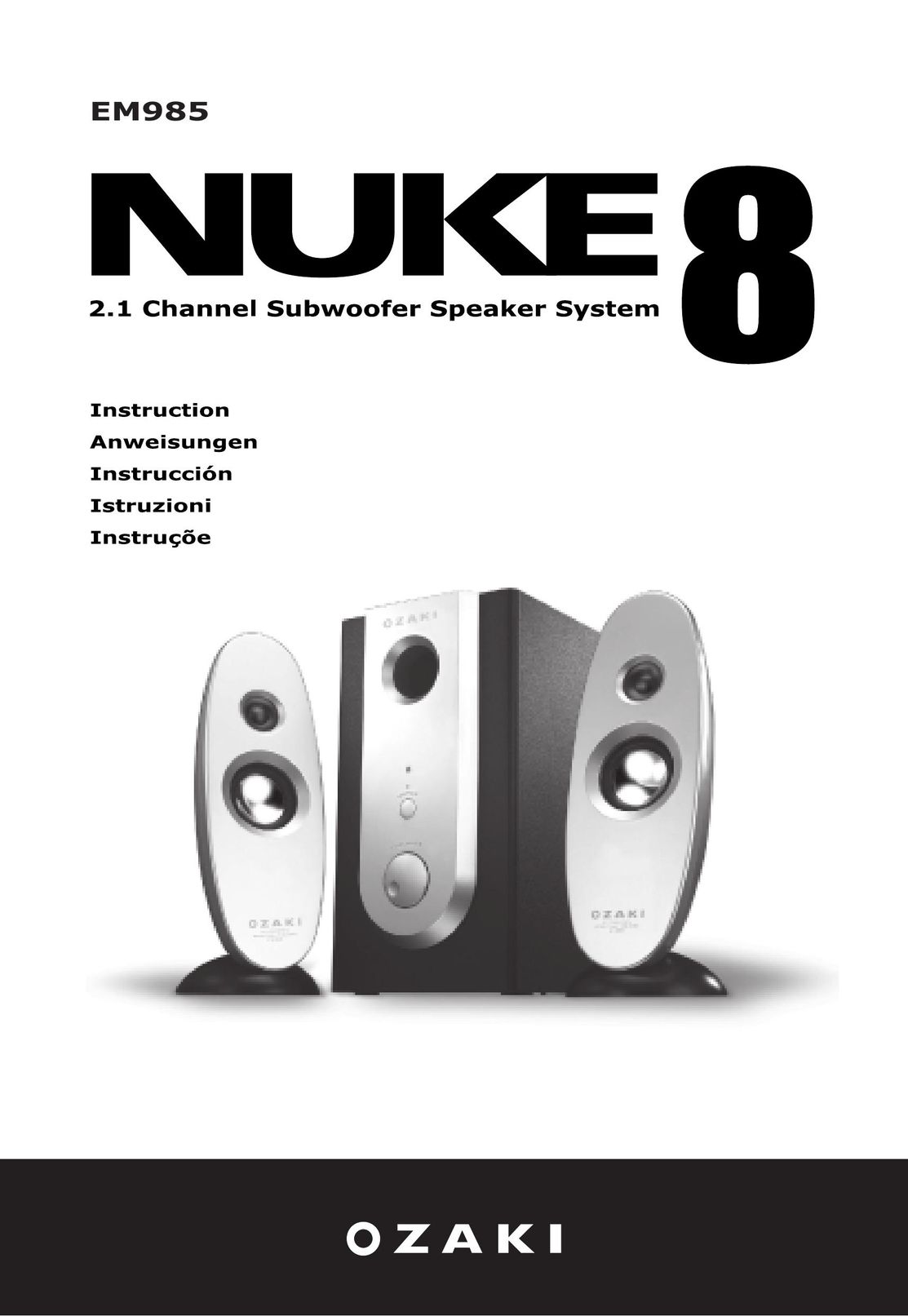 Ozaki Worldwide EM985 Speaker User Manual