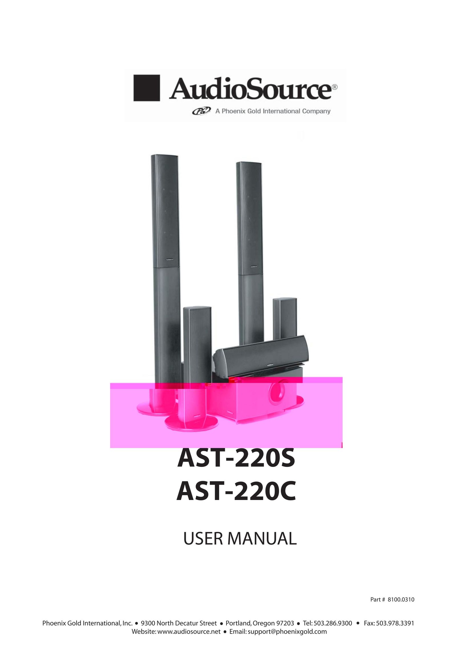 Phoenix Gold AST-220S Speaker User Manual