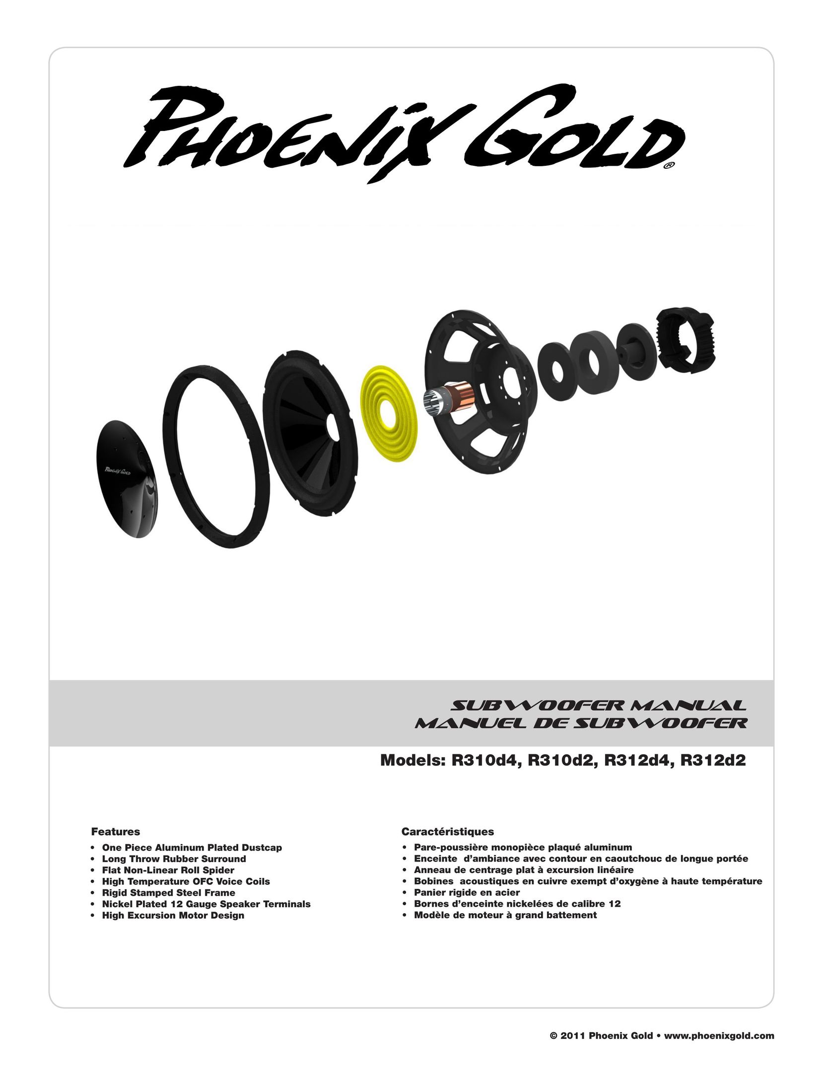 Phoenix Gold R312D2 Speaker User Manual