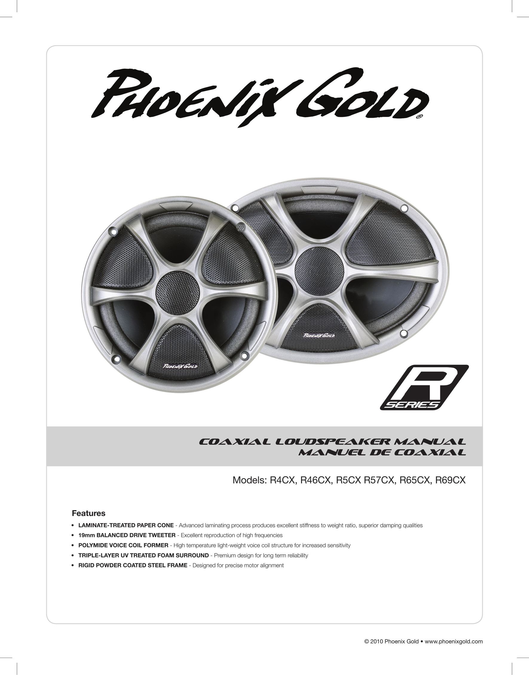 Phoenix Gold R5CX Speaker User Manual