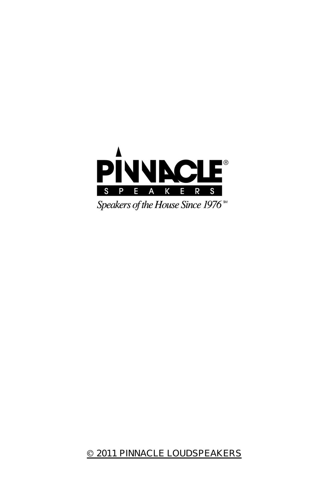 Pinnacle Speakers G0591 Speaker User Manual
