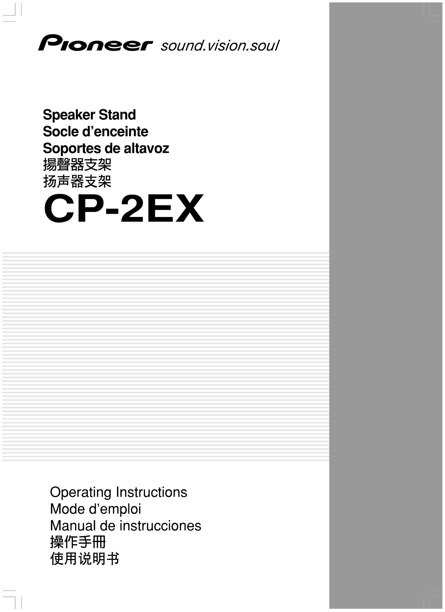 Pioneer CP-2EX Speaker User Manual