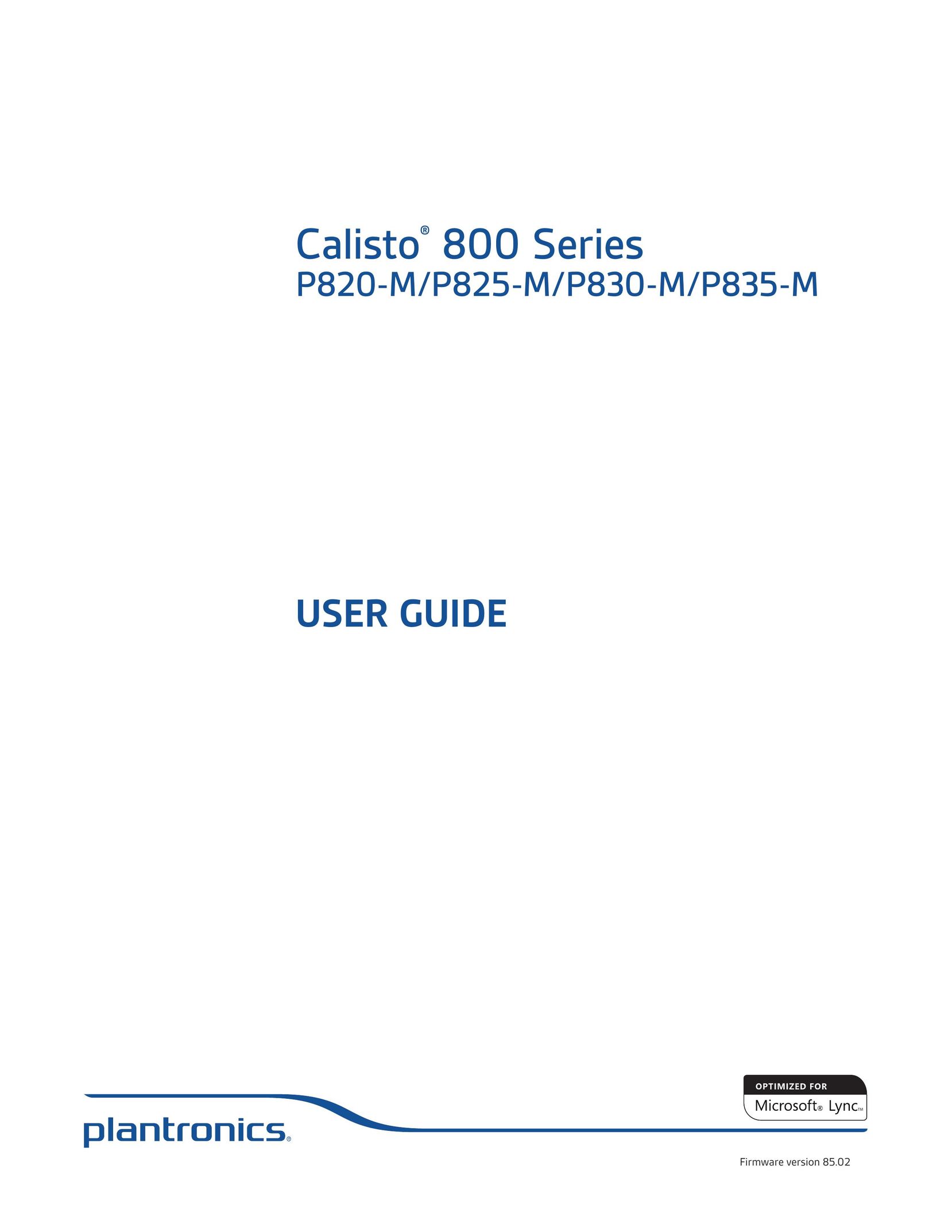 Plantronics P830-M Speaker User Manual