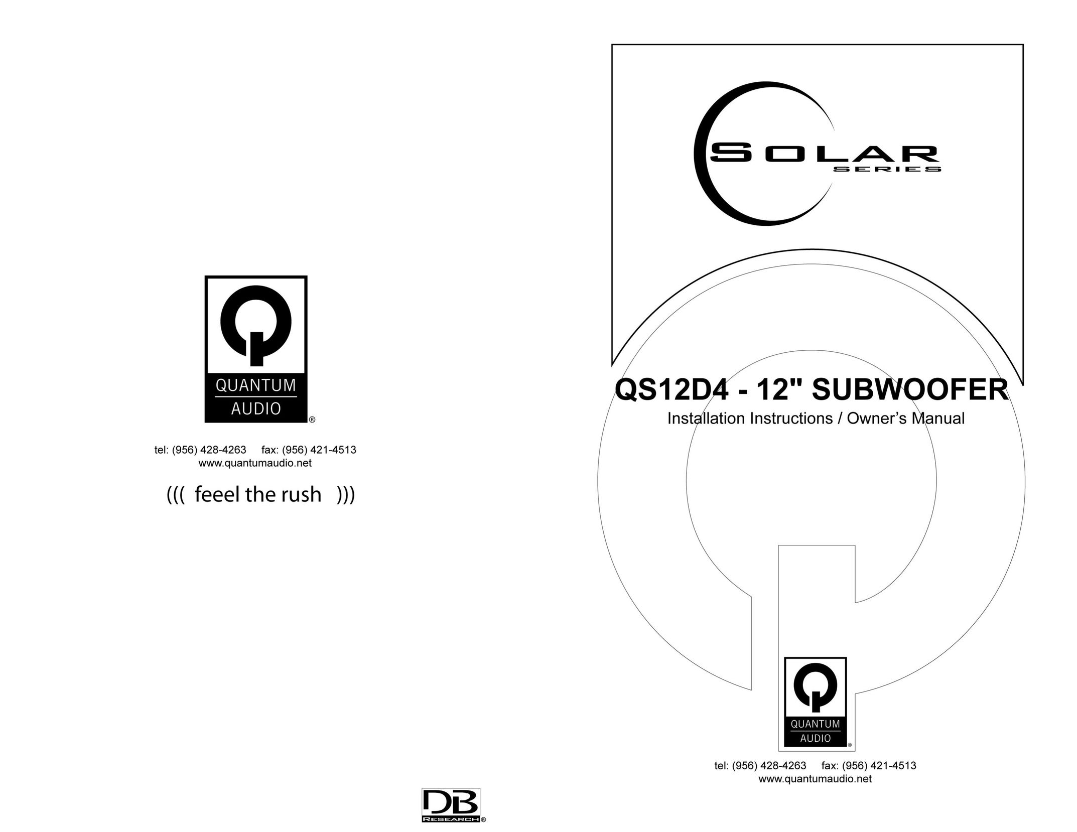 Quantum Audio qs12d4 Speaker User Manual
