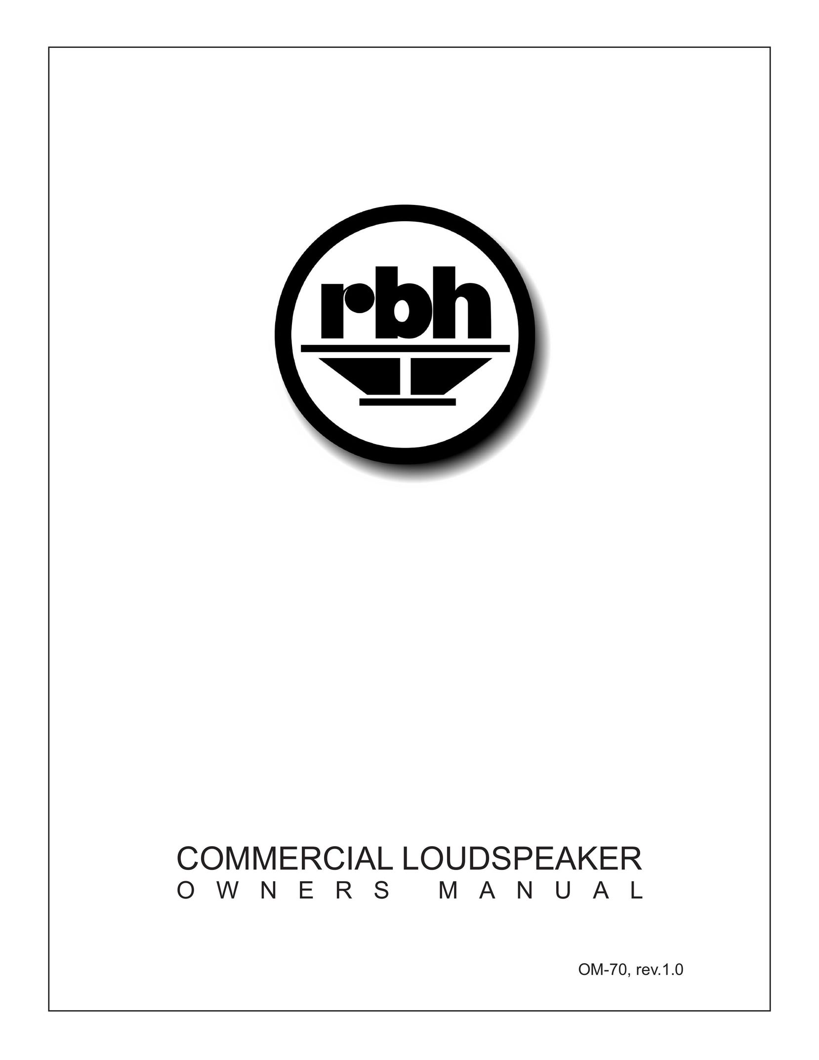 RBH Sound A-615-70 Speaker User Manual