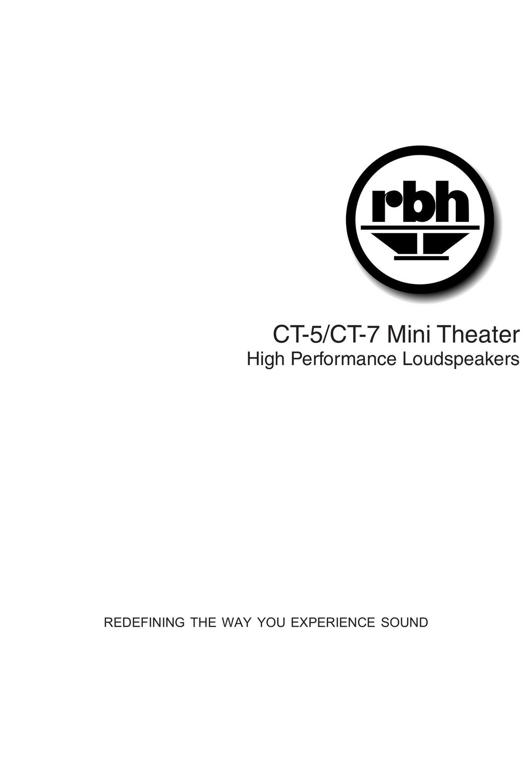 RBH Sound CT-5 Speaker User Manual