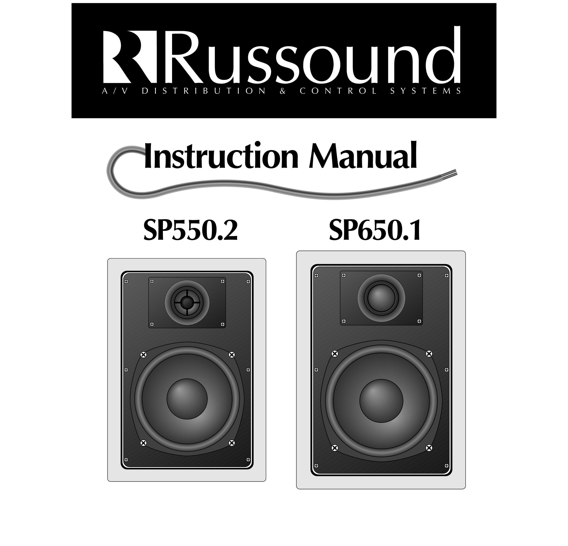 Russound SP550.2 Speaker User Manual