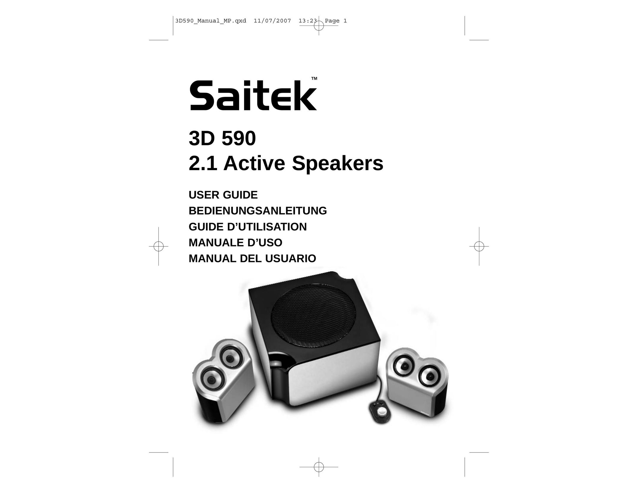 Saitek 3D 590 Speaker User Manual