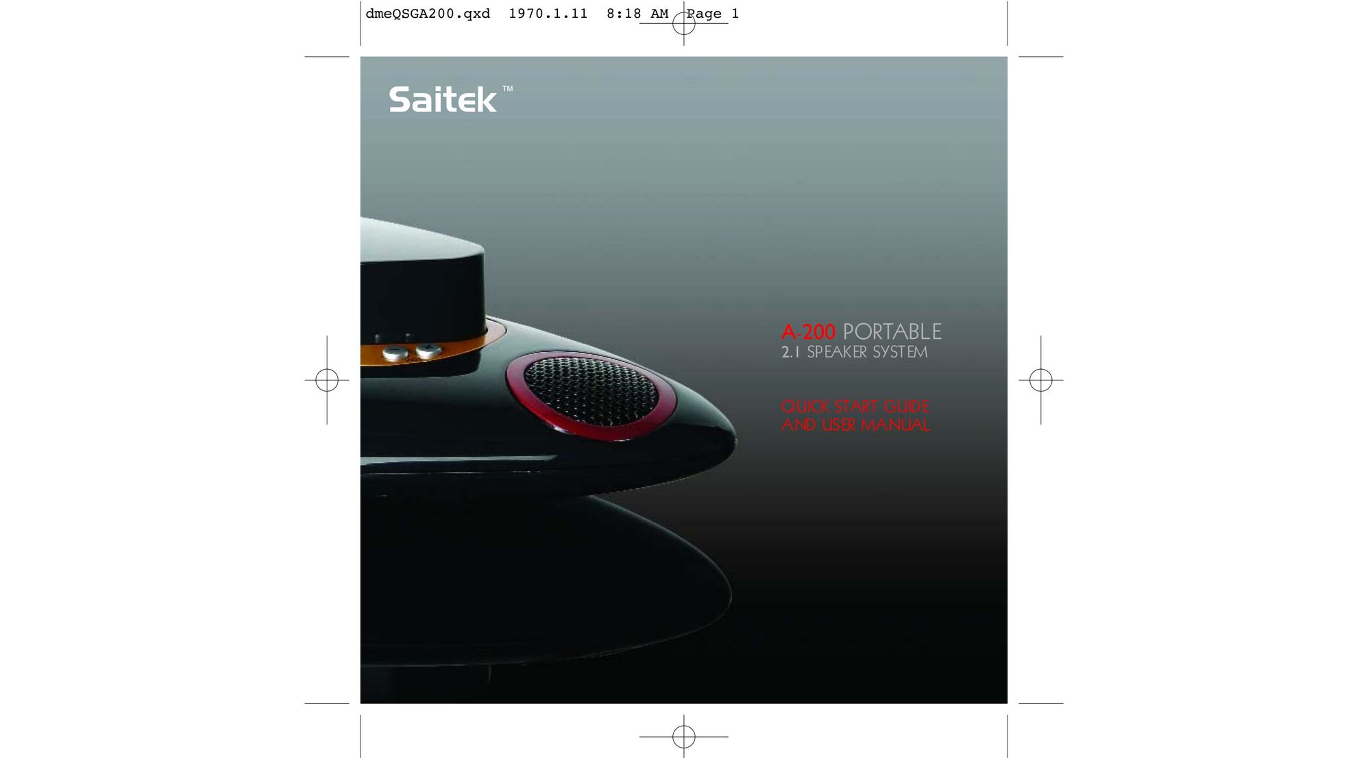 Saitek A-200 Speaker User Manual