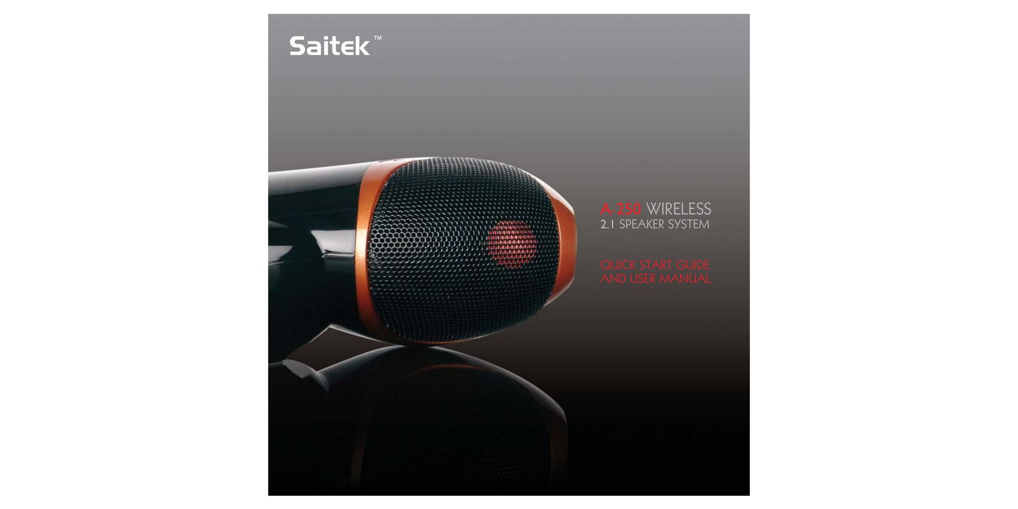 Saitek A-250 Speaker User Manual