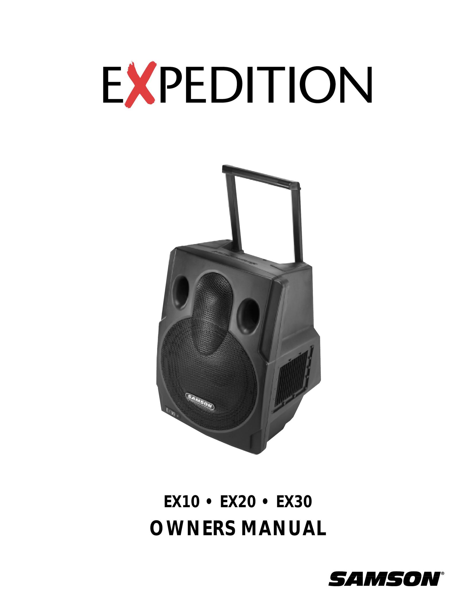 Samson EX30 Speaker User Manual