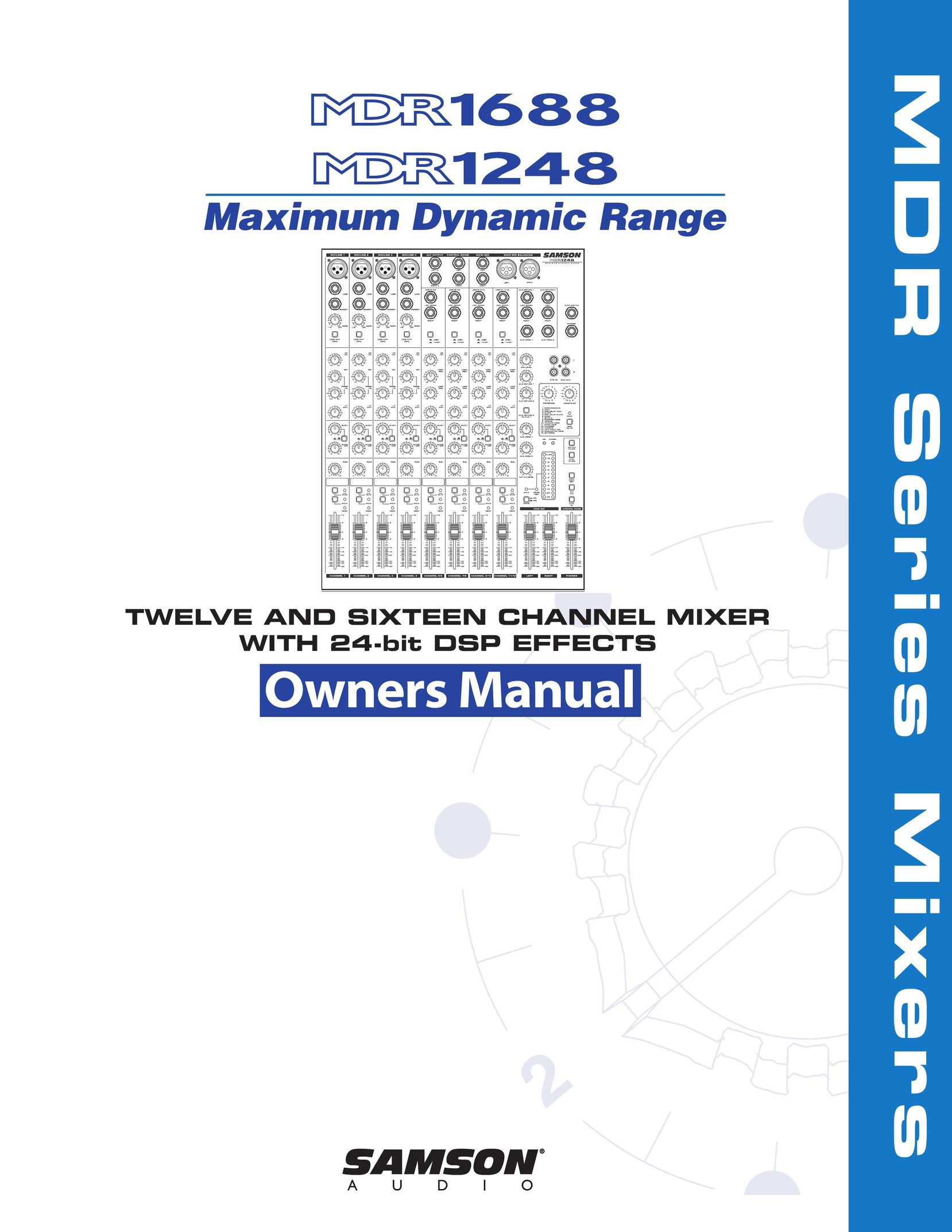Samson MDR1688 Speaker User Manual