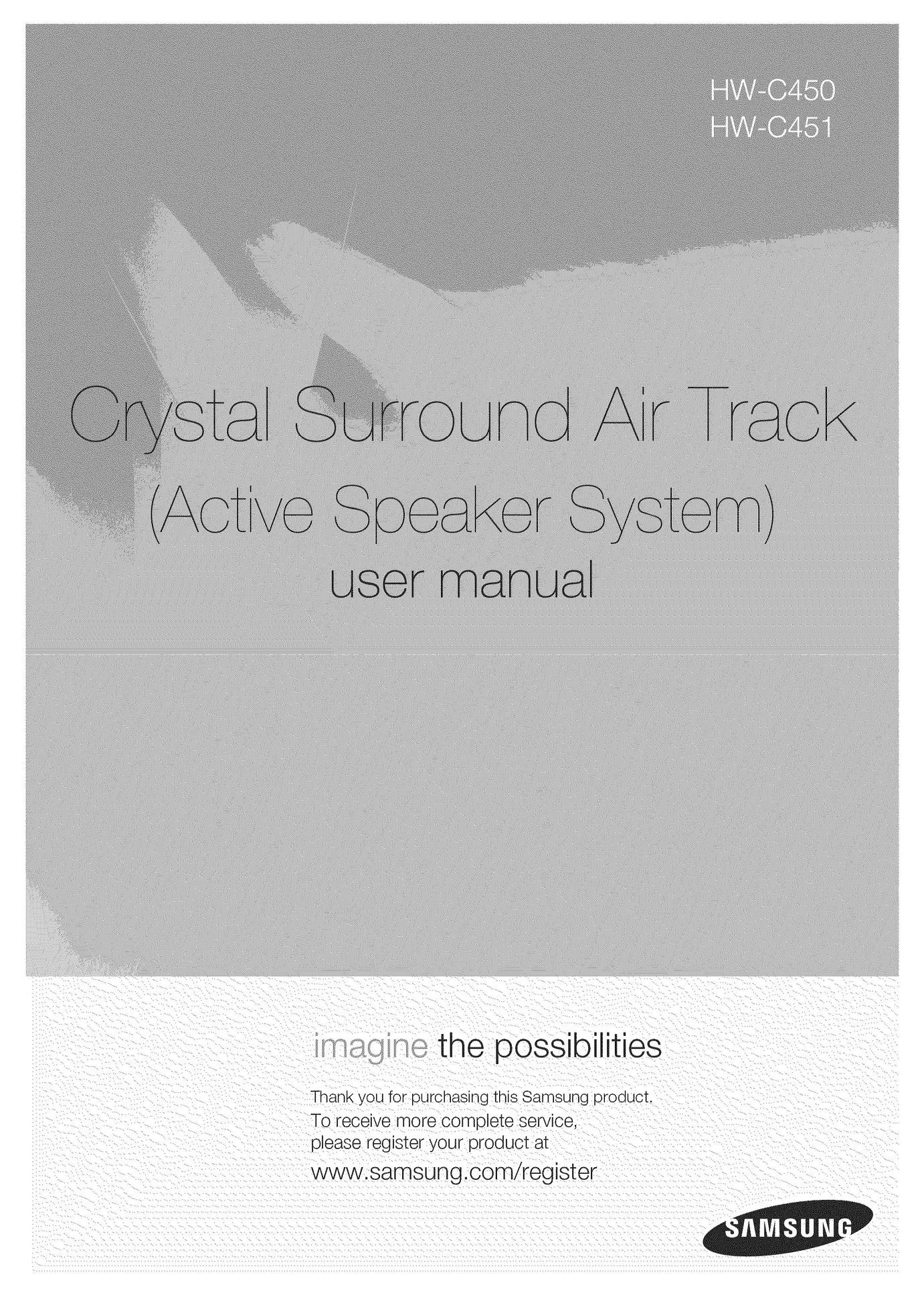 Samsung HW-C451 Speaker User Manual