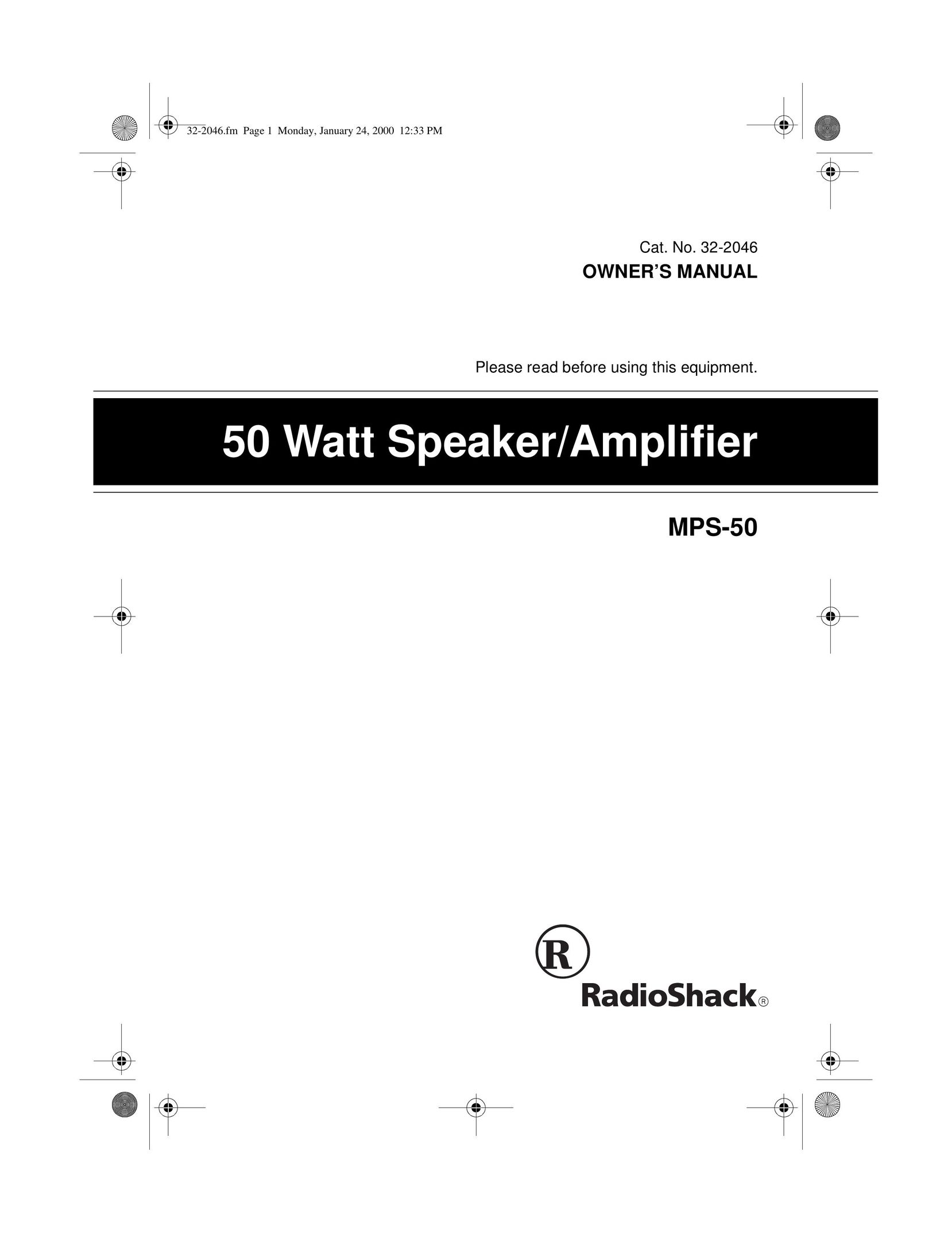 Samsung MPS-50 Speaker User Manual