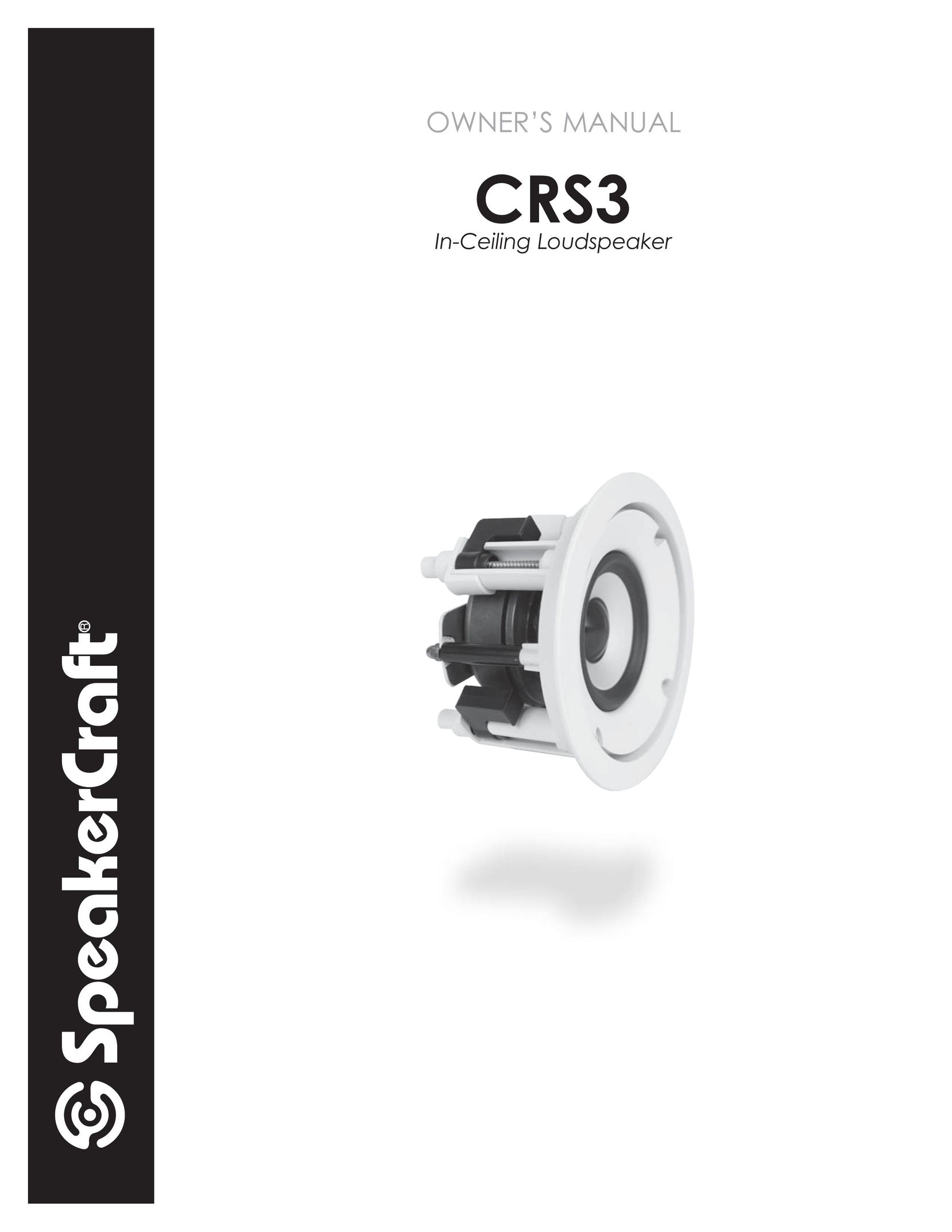 SpeakerCraft CRS3 Speaker User Manual