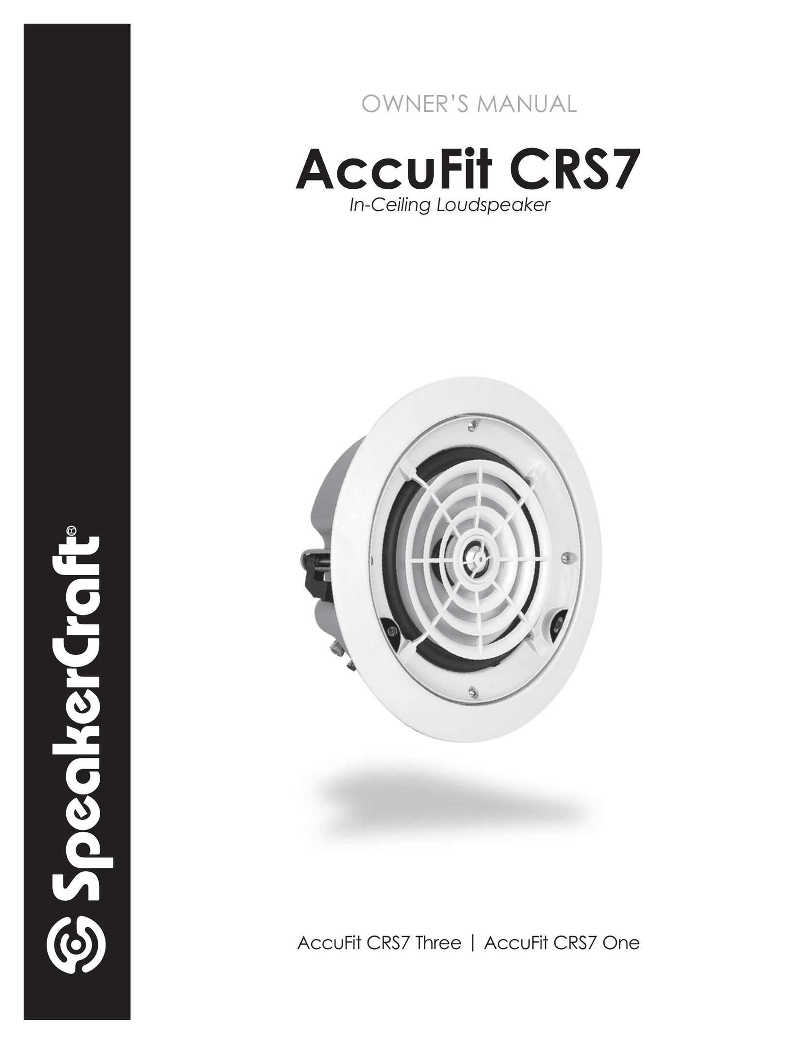 SpeakerCraft CRS7 Speaker User Manual