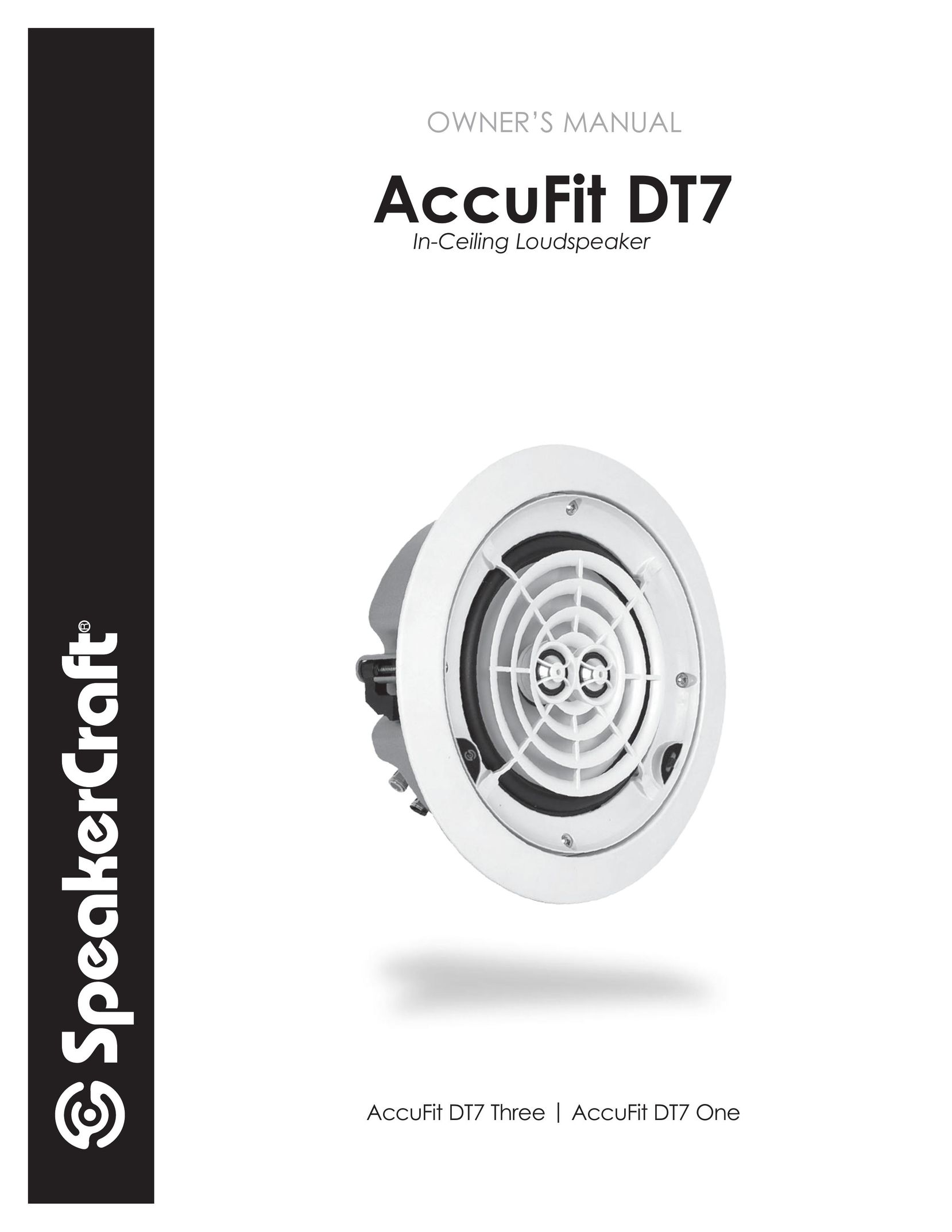 SpeakerCraft DT7 Speaker User Manual