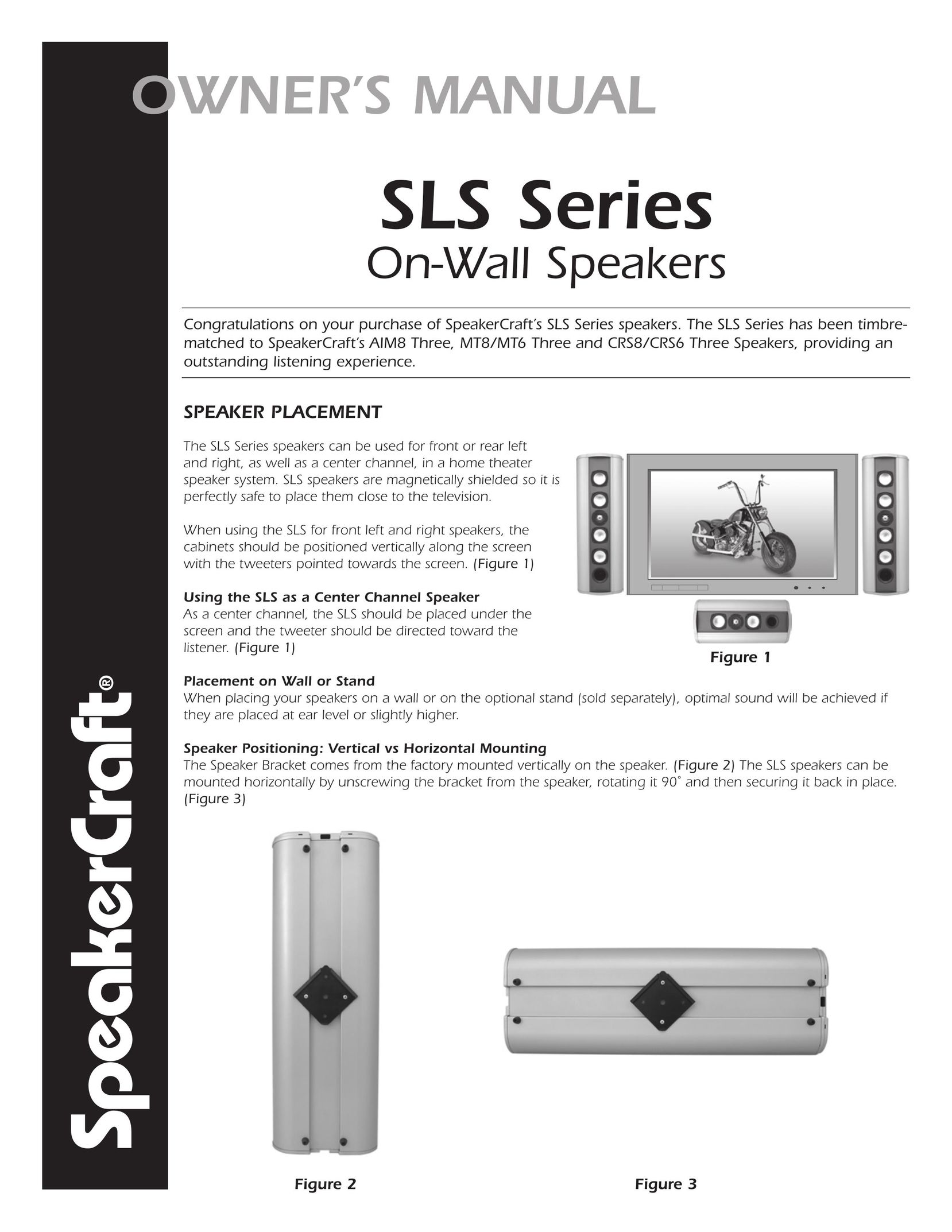 SpeakerCraft SLS Speaker User Manual