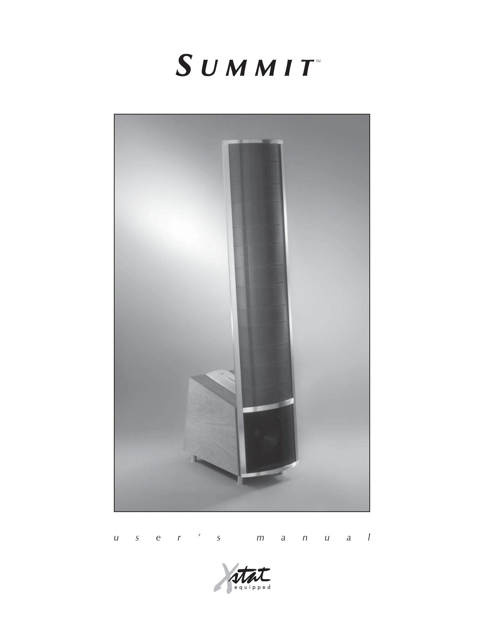 Summit floorstanding loudspeaker Speaker User Manual