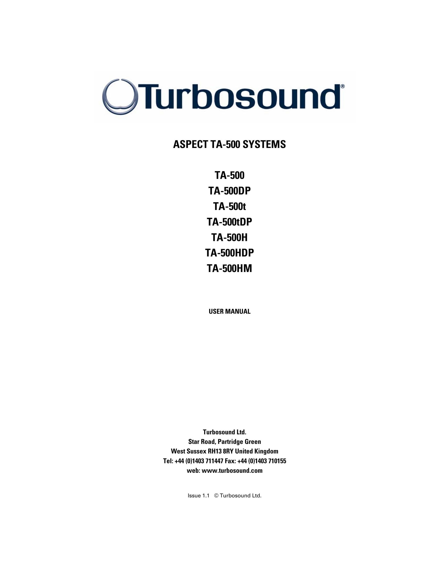 Turbosound TA-500 Speaker User Manual