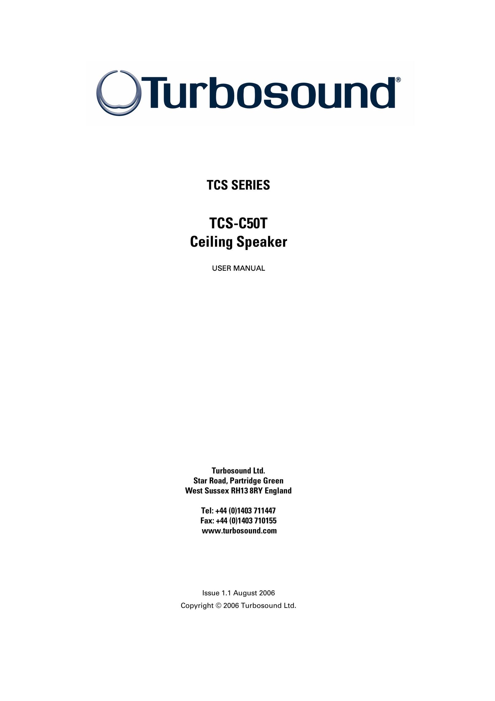 Turbosound TCS-C50T Speaker User Manual